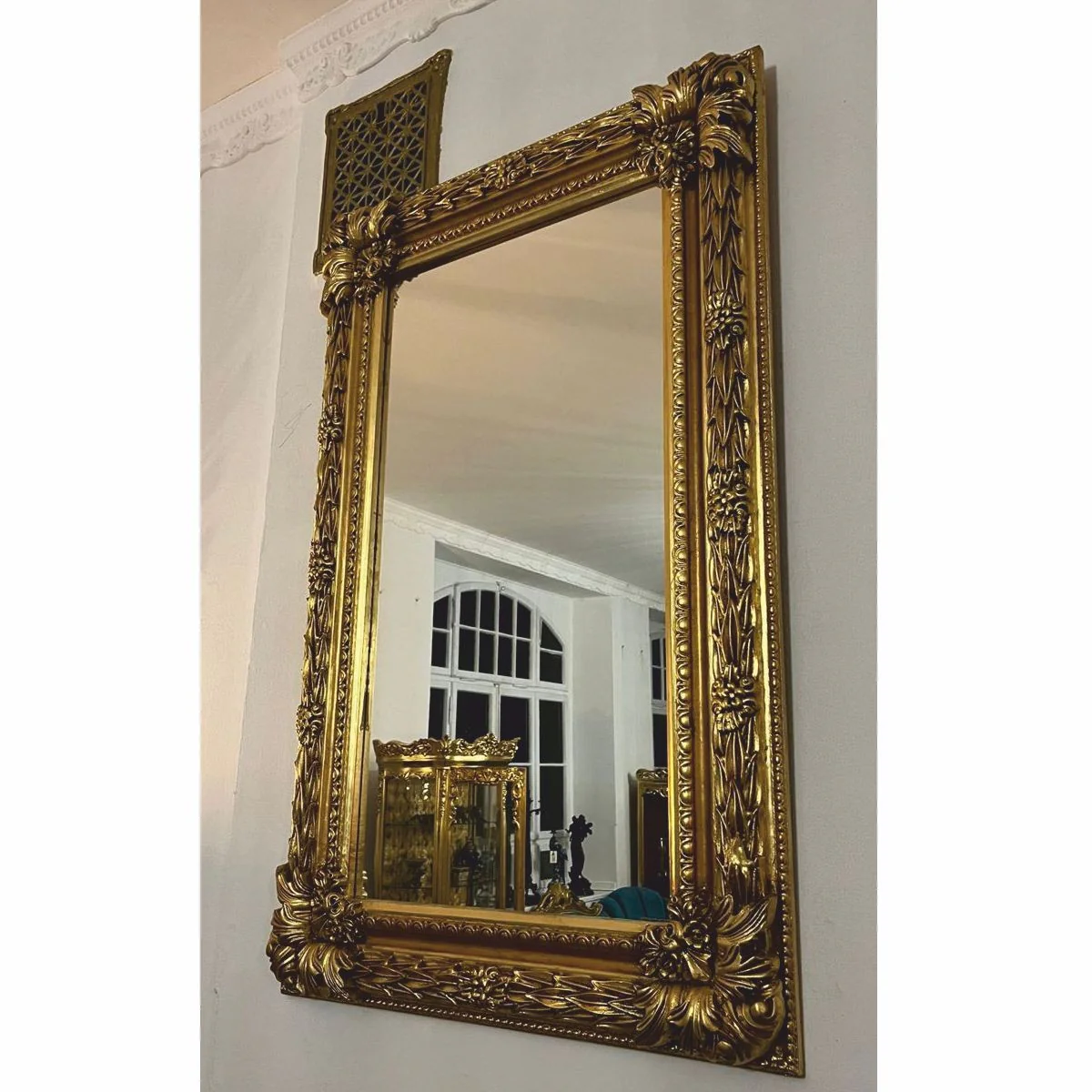 Baroque mirror gold H. 146 cm - Magnificent baroque furniture