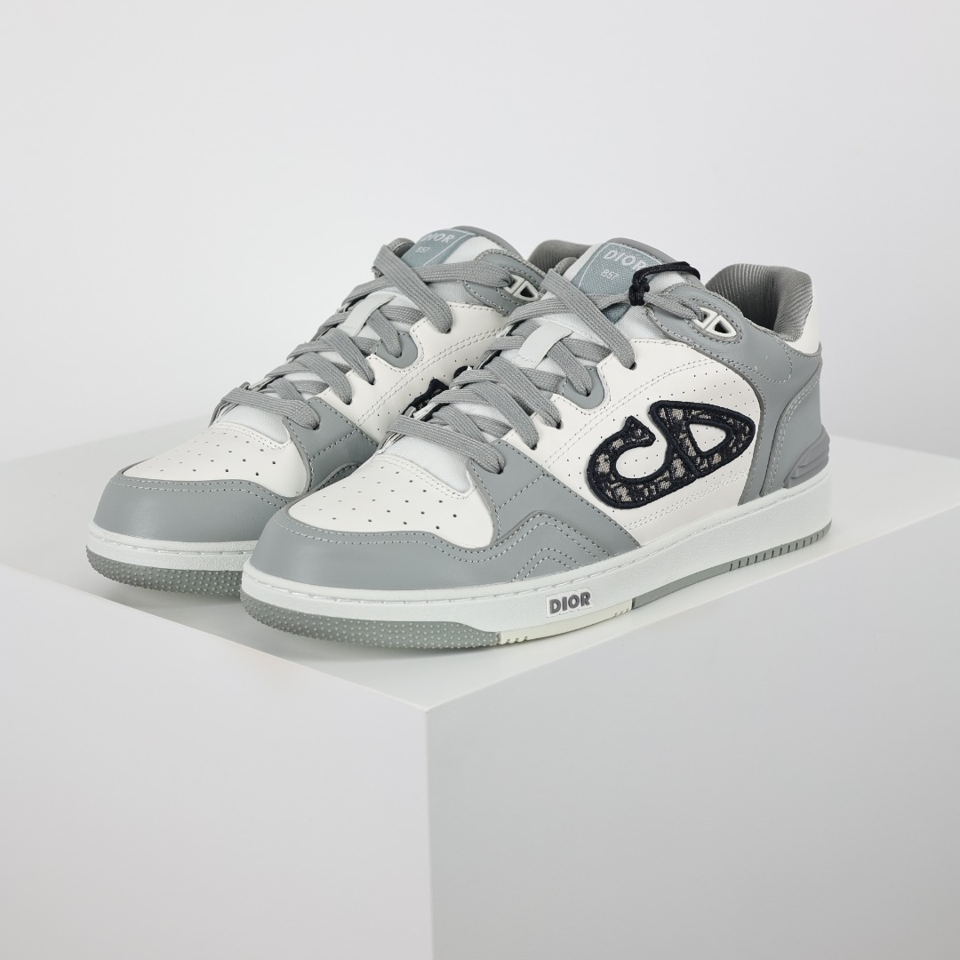 Dior 迪奥 B57  CD logo 低筒 休闲鞋 帆布鞋 运动鞋 板鞋 男鞋 女鞋 灰色 - Sneaker Replica Workshop