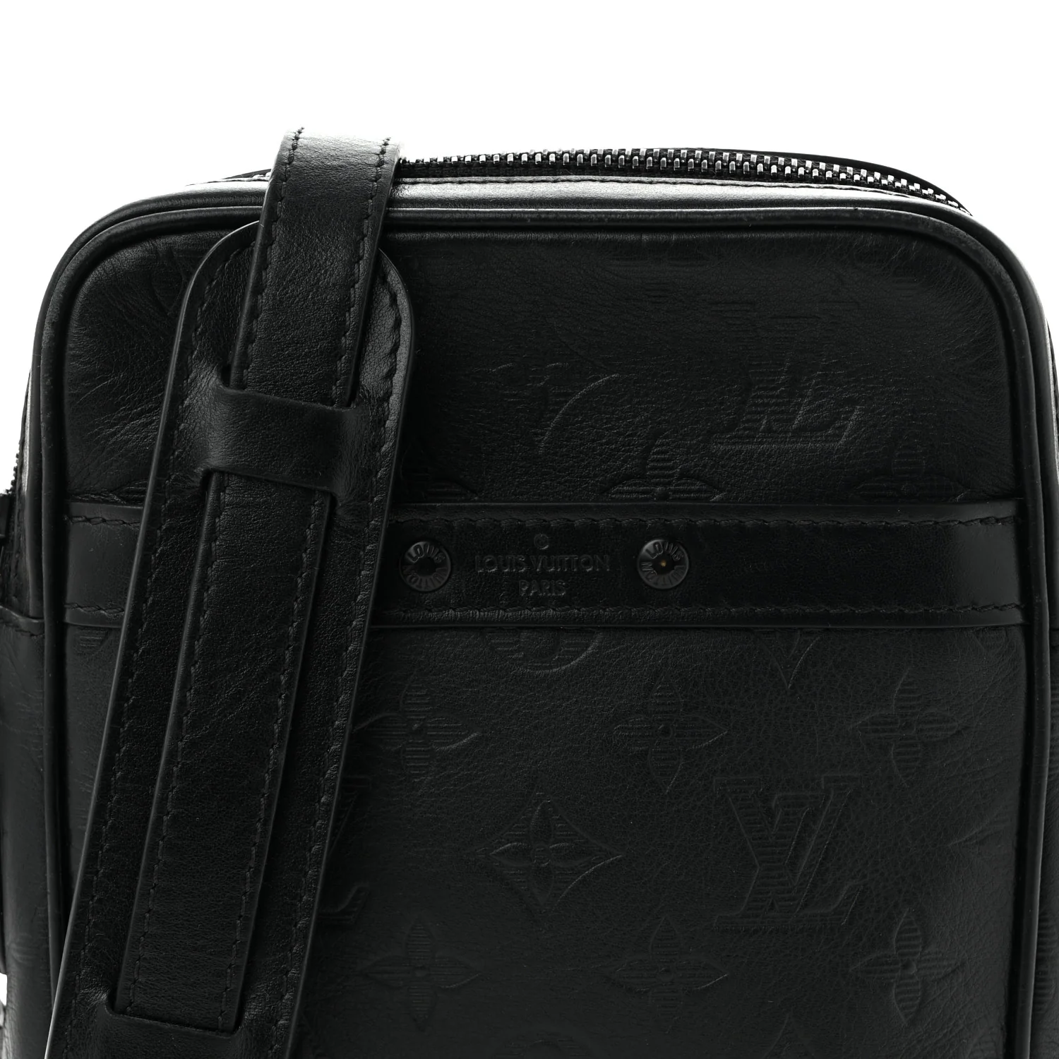 Calfskin Monogram Shadow Danube PM Black - Top Club