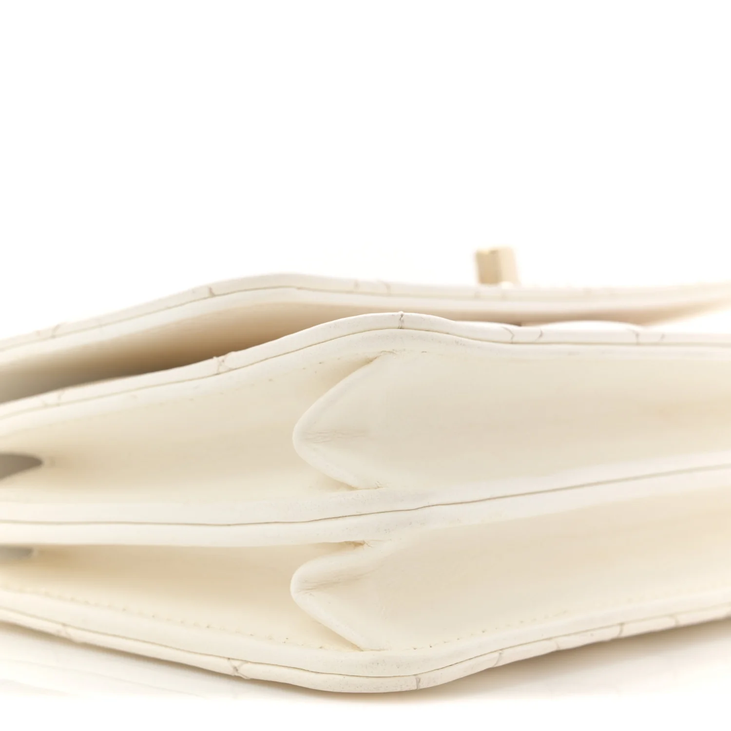 Lambskin Quilted Crystal Top Handle Rectangular Flap White - Top Club
