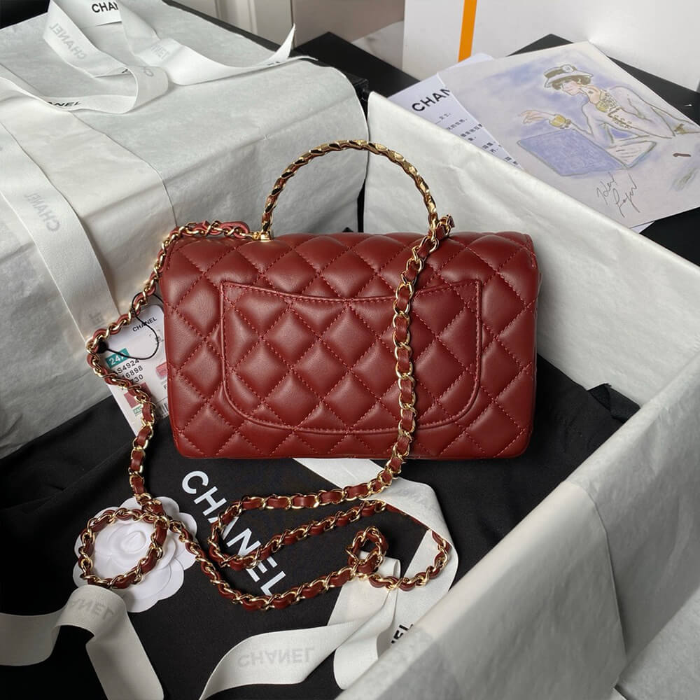 CHANEL Mini Flap Bag with Top Handle - Top Club