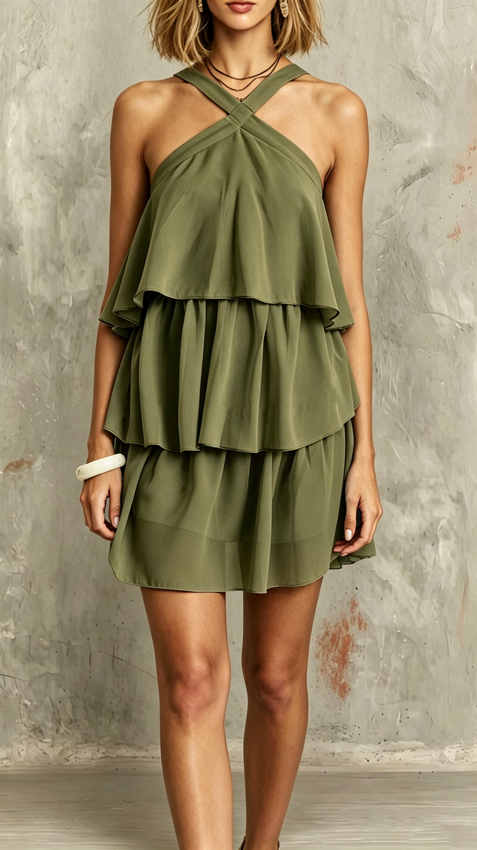 Women's Elegant Casual Layered Strappy Mini Dress - Nordfashionstorm - Women's Clothing, Fashion for You - Nordfashionstorm.com