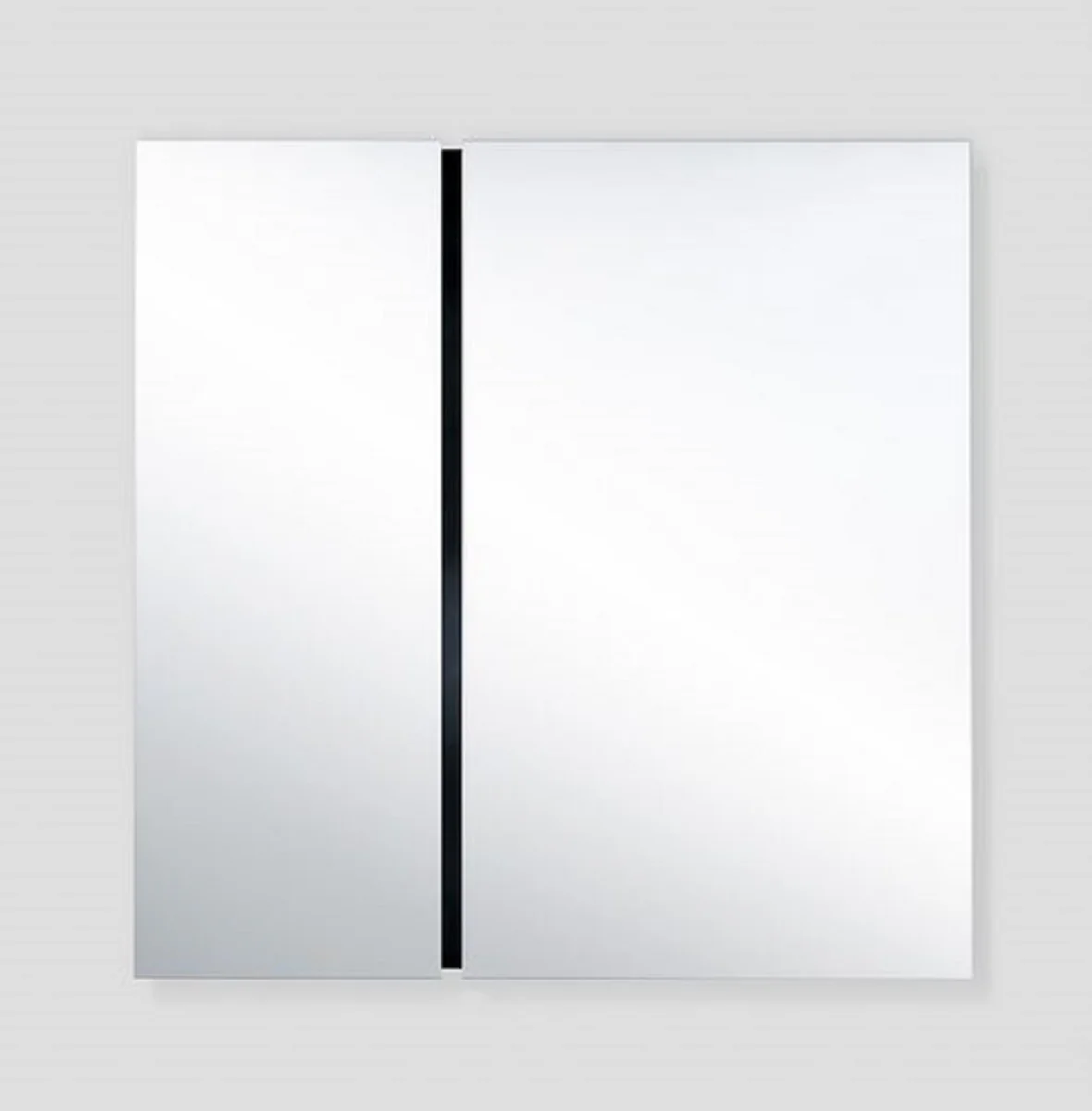 Luxury wall mirror black 150 x 3.5 x H. 150 cm - living room mirror - bedroom mirror - cloakroom mirror - luxury furniture - luxury interior - luxury quality