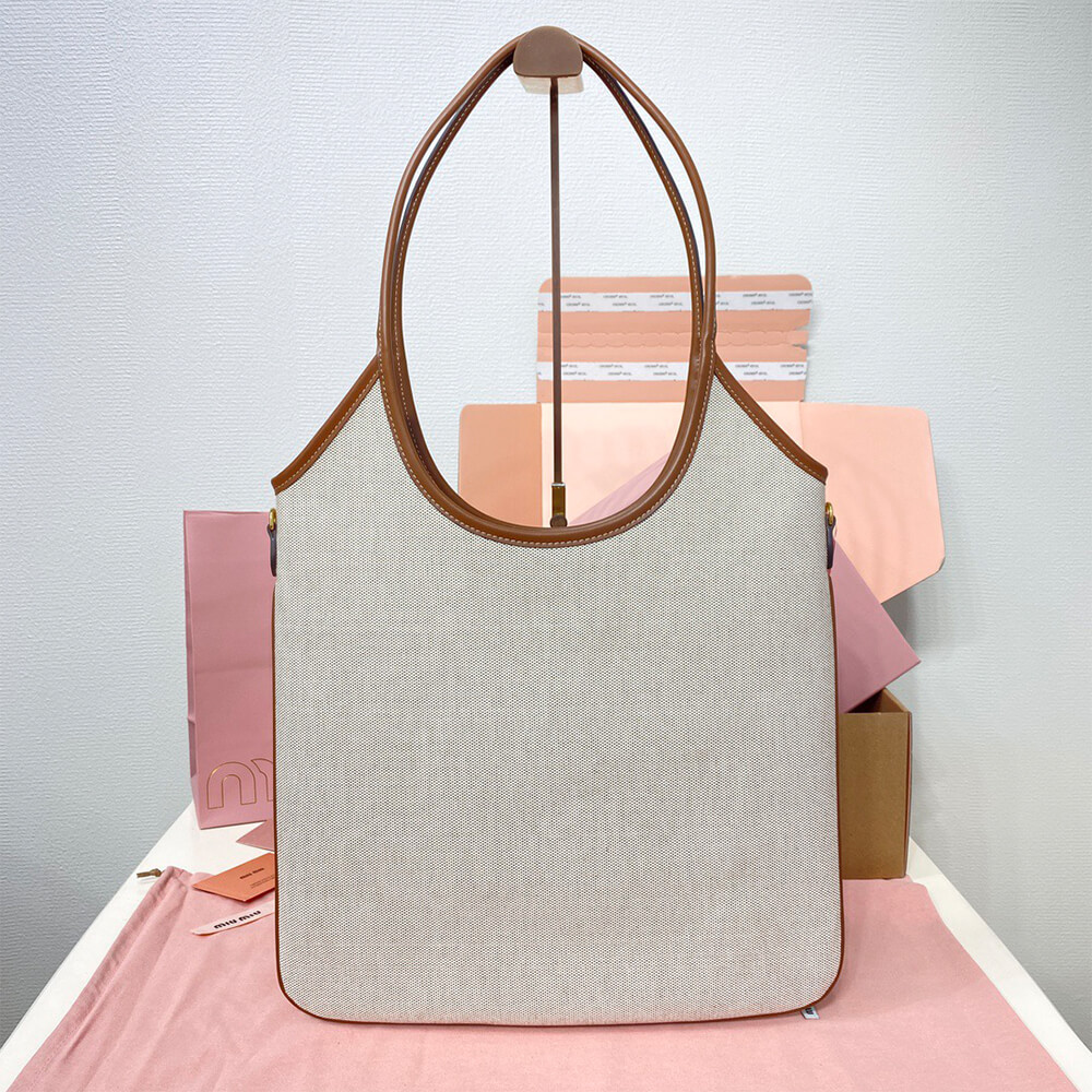 MIUMIU REGULAR IVY canvas and leather bag(HIGH-END GRADE) - Top Club