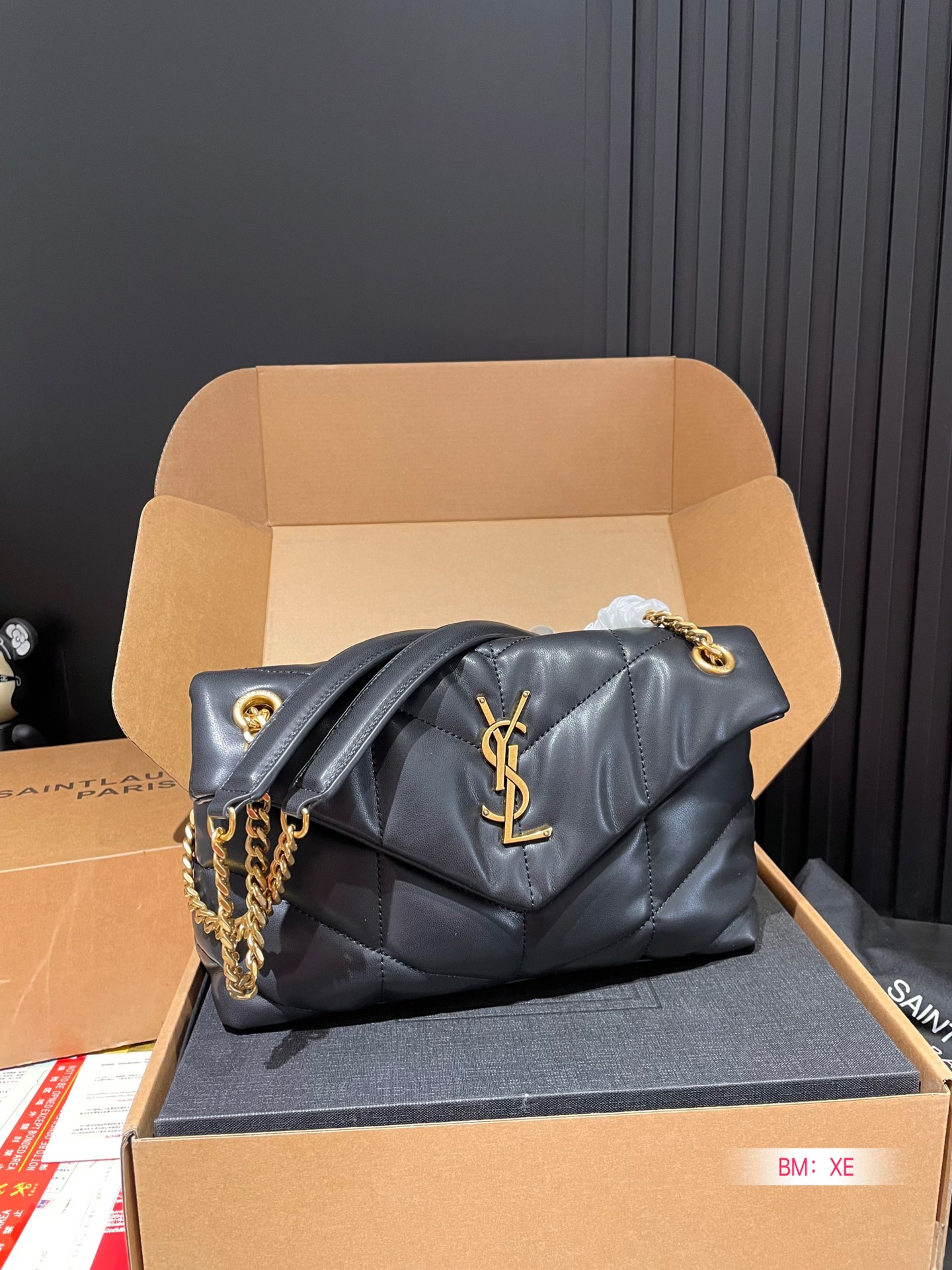 Y PUFFER SMALL SIZE BAG IN QUILTED LAMBSKIN Size: 28*17 CM - Top Club