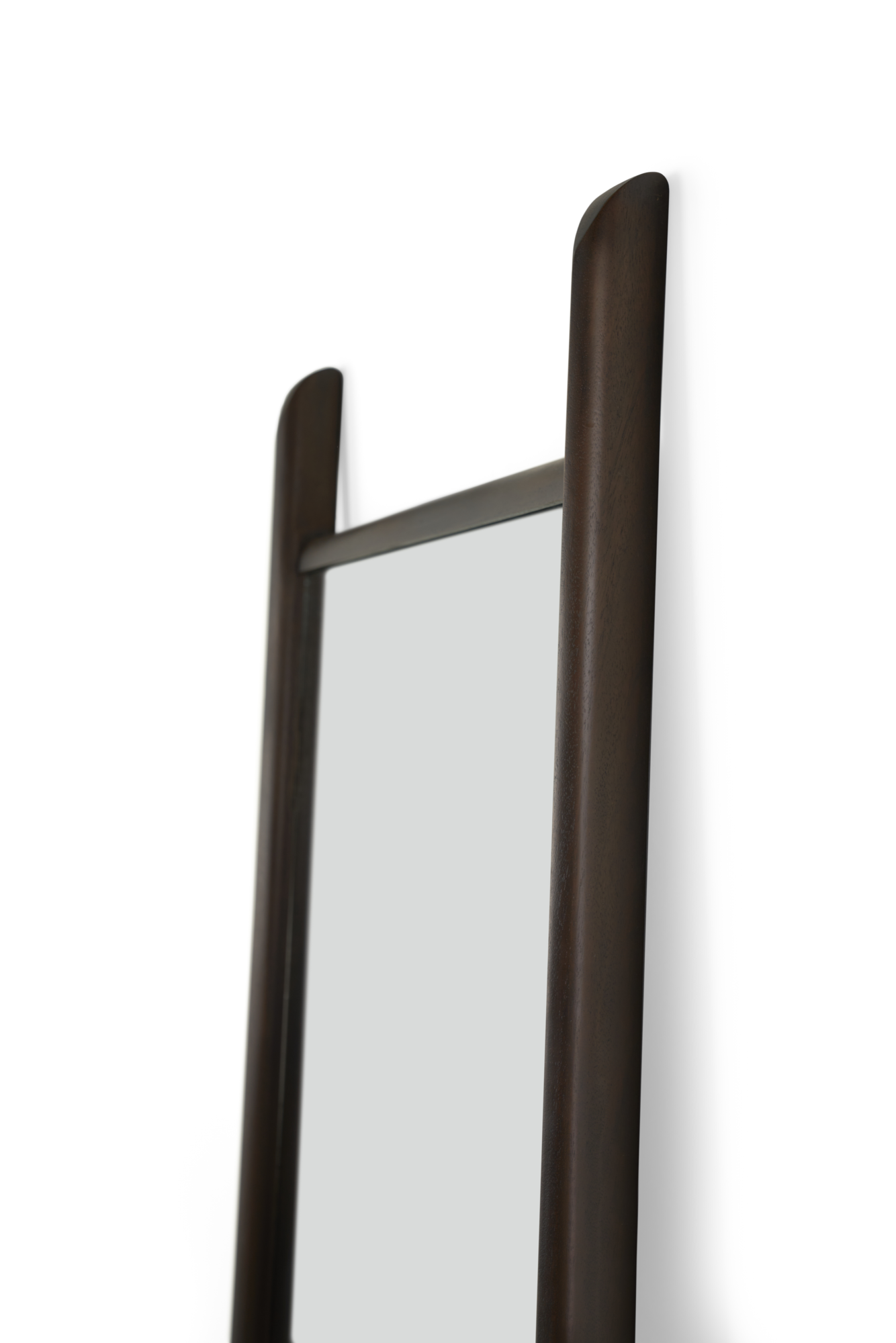 Spiegel staand PI donker mahonie 55x190cm