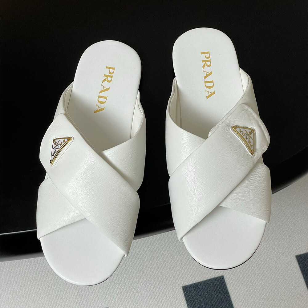 Prada Padded nappa leather slides - Top Club