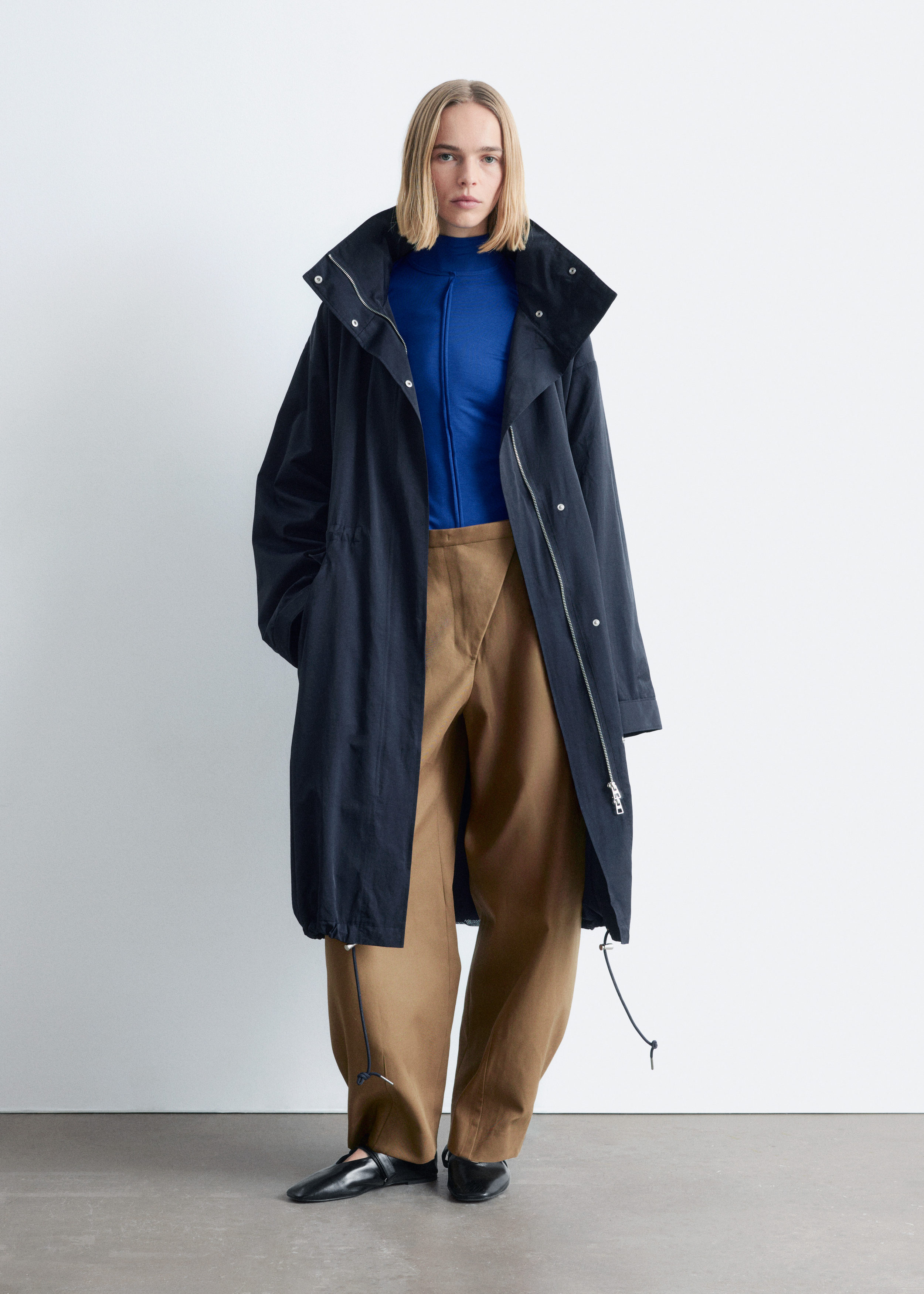 & Other Stories DRAWSTRING PARKA COAT