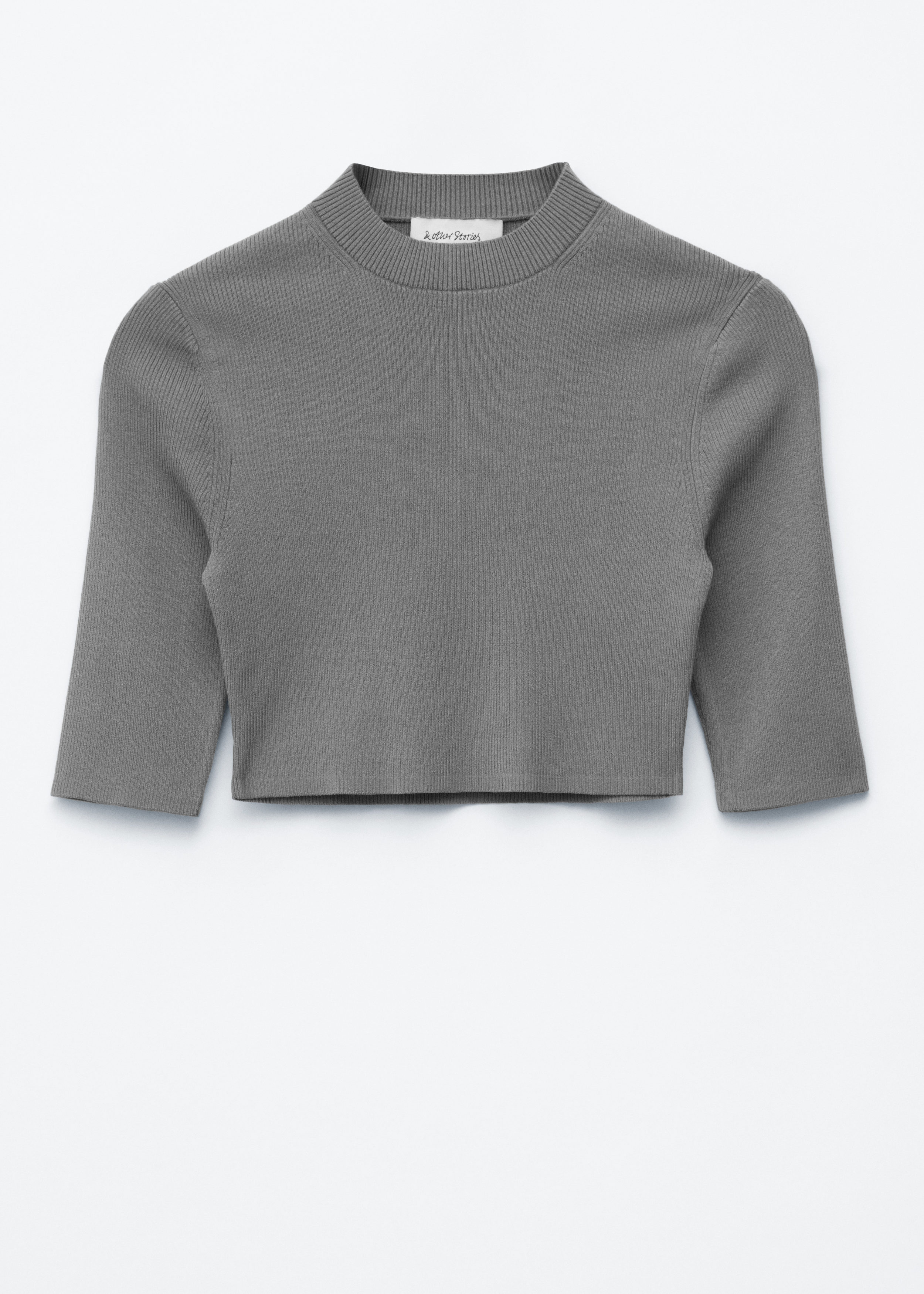 & Other Stories SLIM-FIT CROPPED T-SHIRT