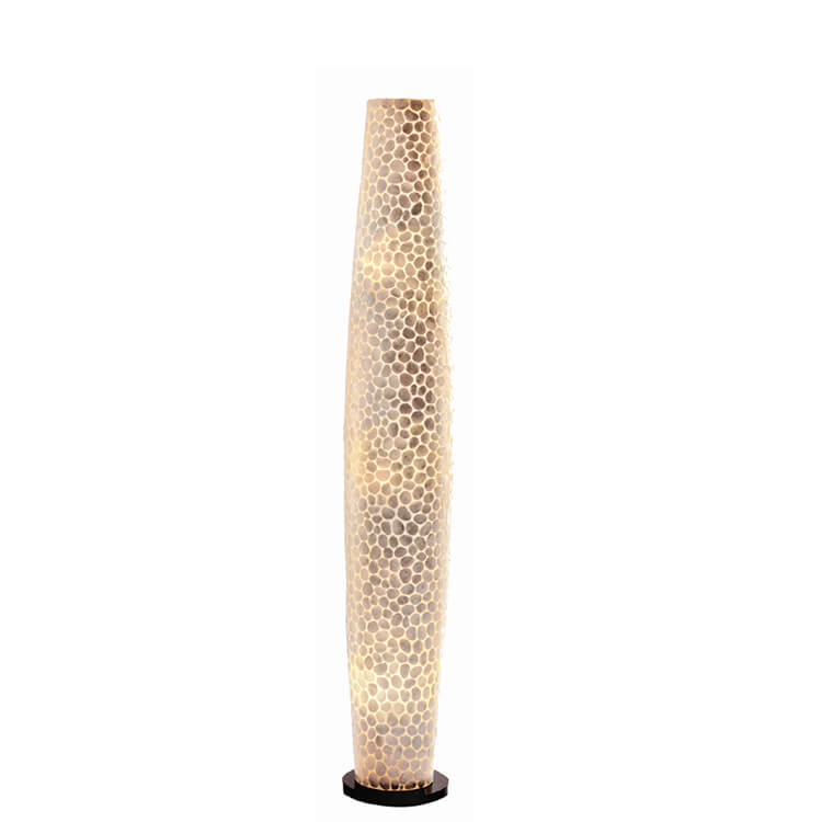 Vloerlamp turtle white capiz 150 cm