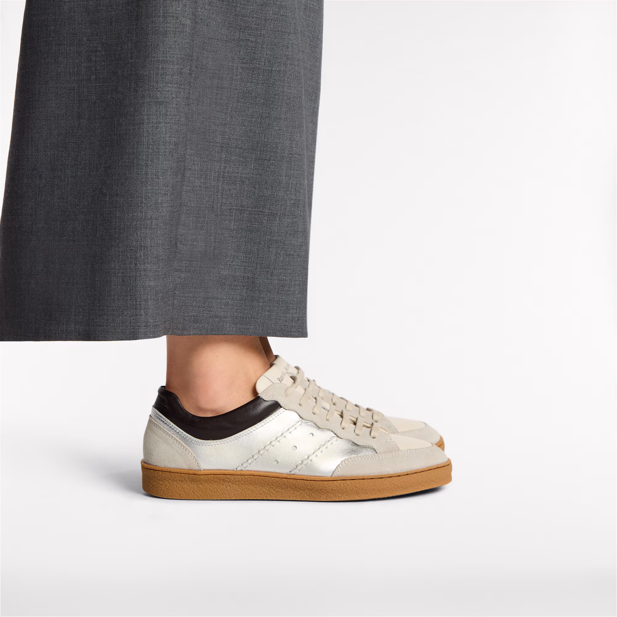 RollerScalloped Lace Up Trainer
