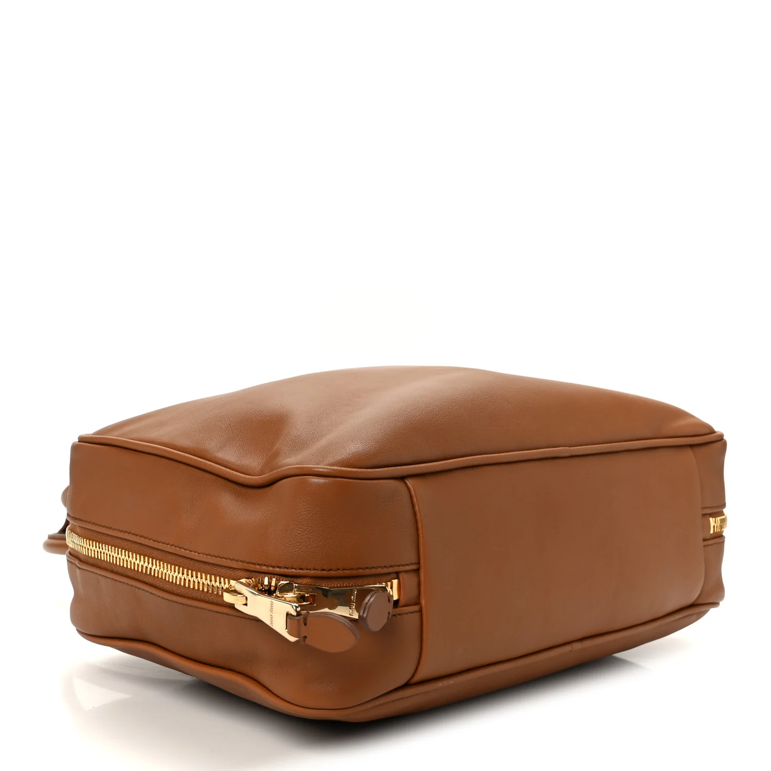 Soft Calf Softy Large Beau Top Handle Bag Cognac - Top Club