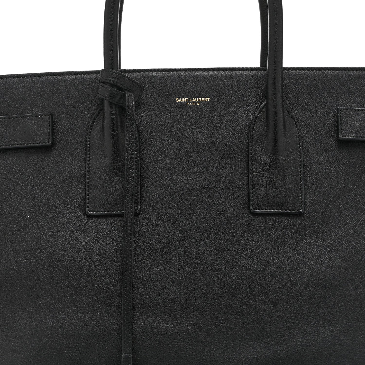 Calfskin Large Sac de Jour Carryall Black - Top Club