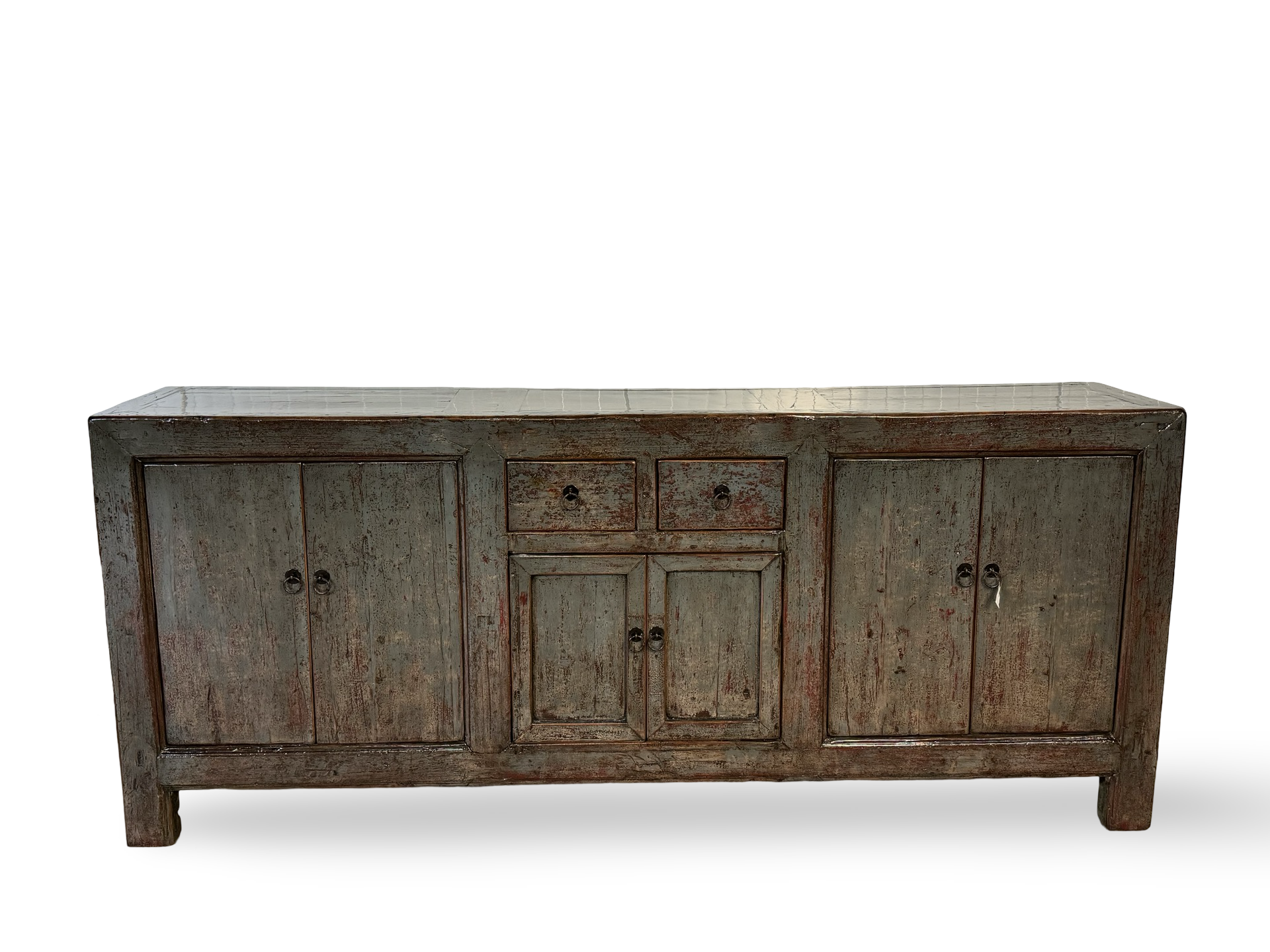 Dressoir 6 deur 2 La Blauw lak uniek