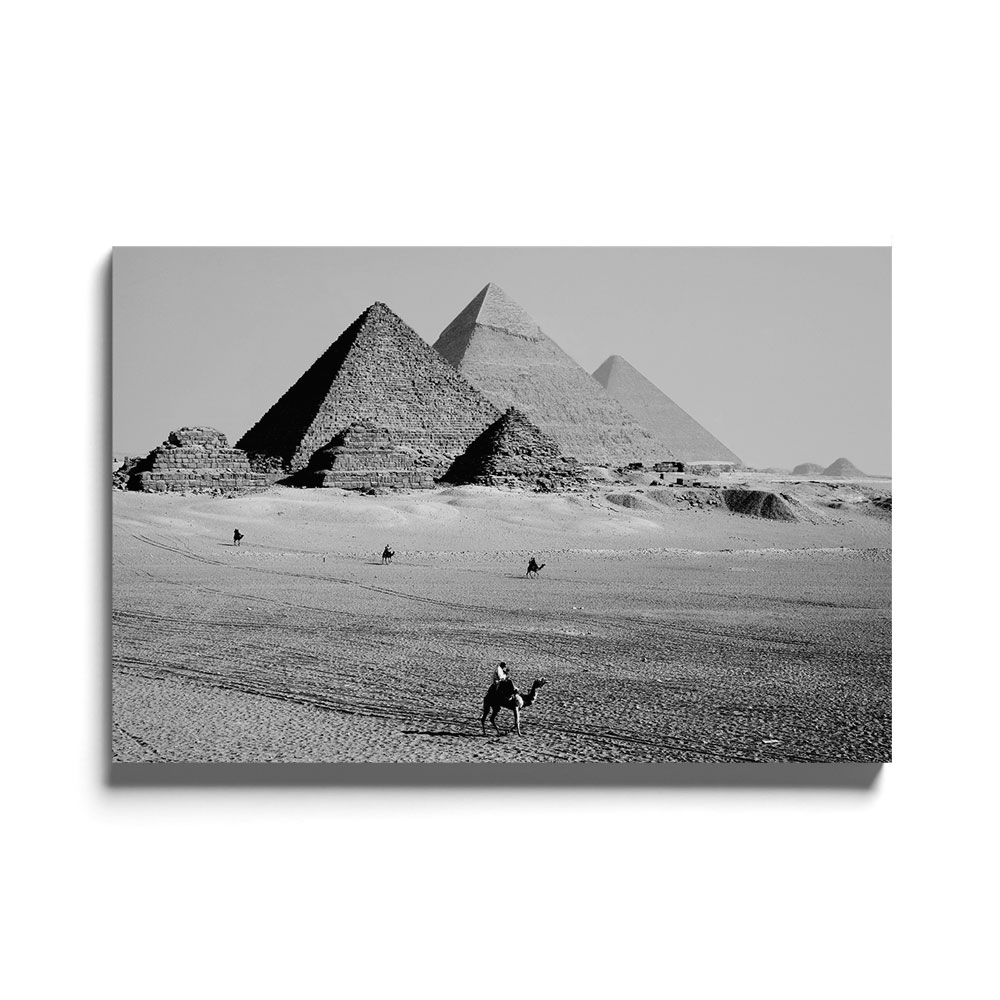 Walljar acrylglas schilderij - Pyramids of Egypt Acrylglas schilderij - 150 x 225 cm