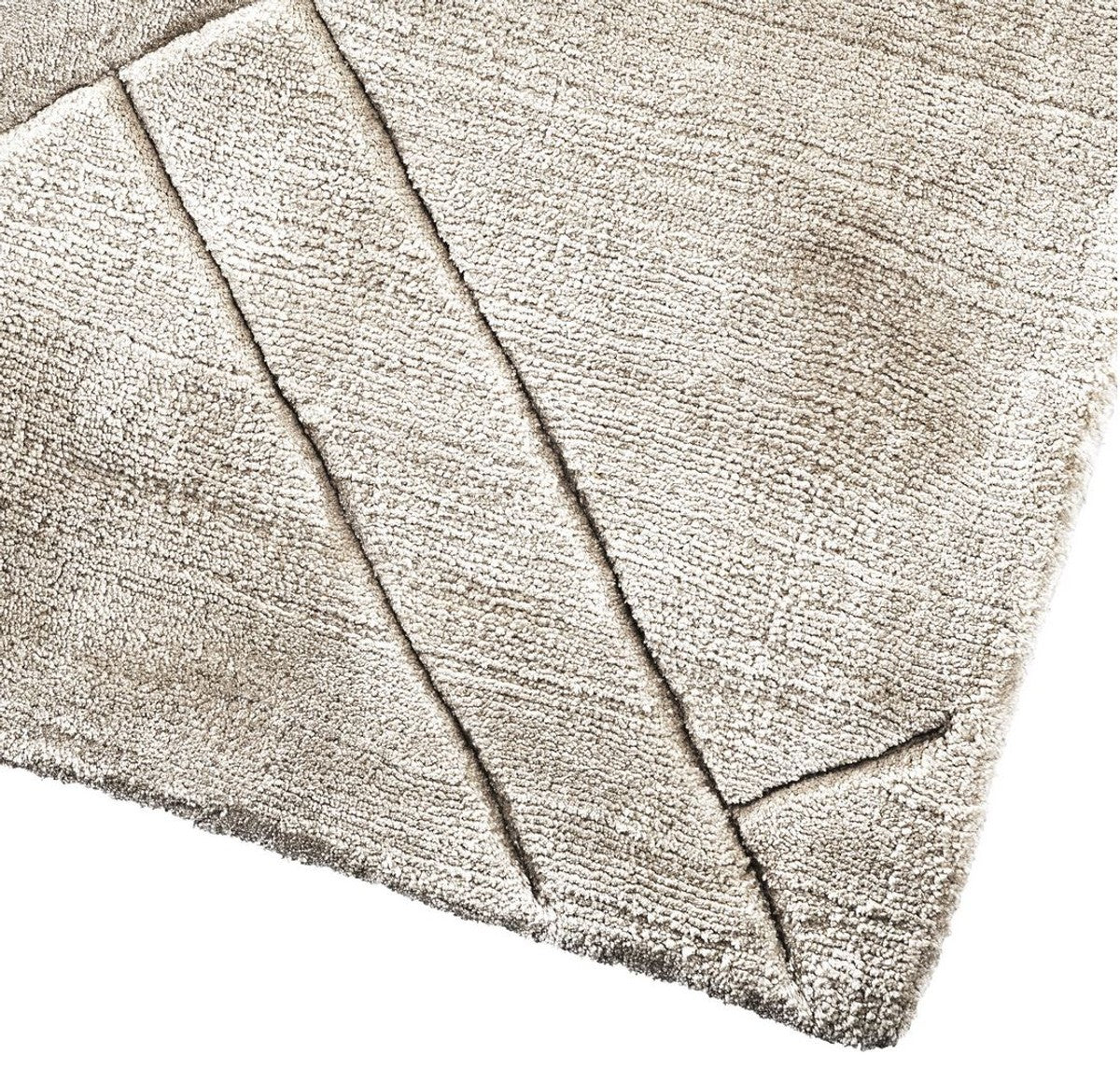 Luxury Viscose Rug Gray - Various Sizes - Handwoven Living Room Rug - Living Room Decoration