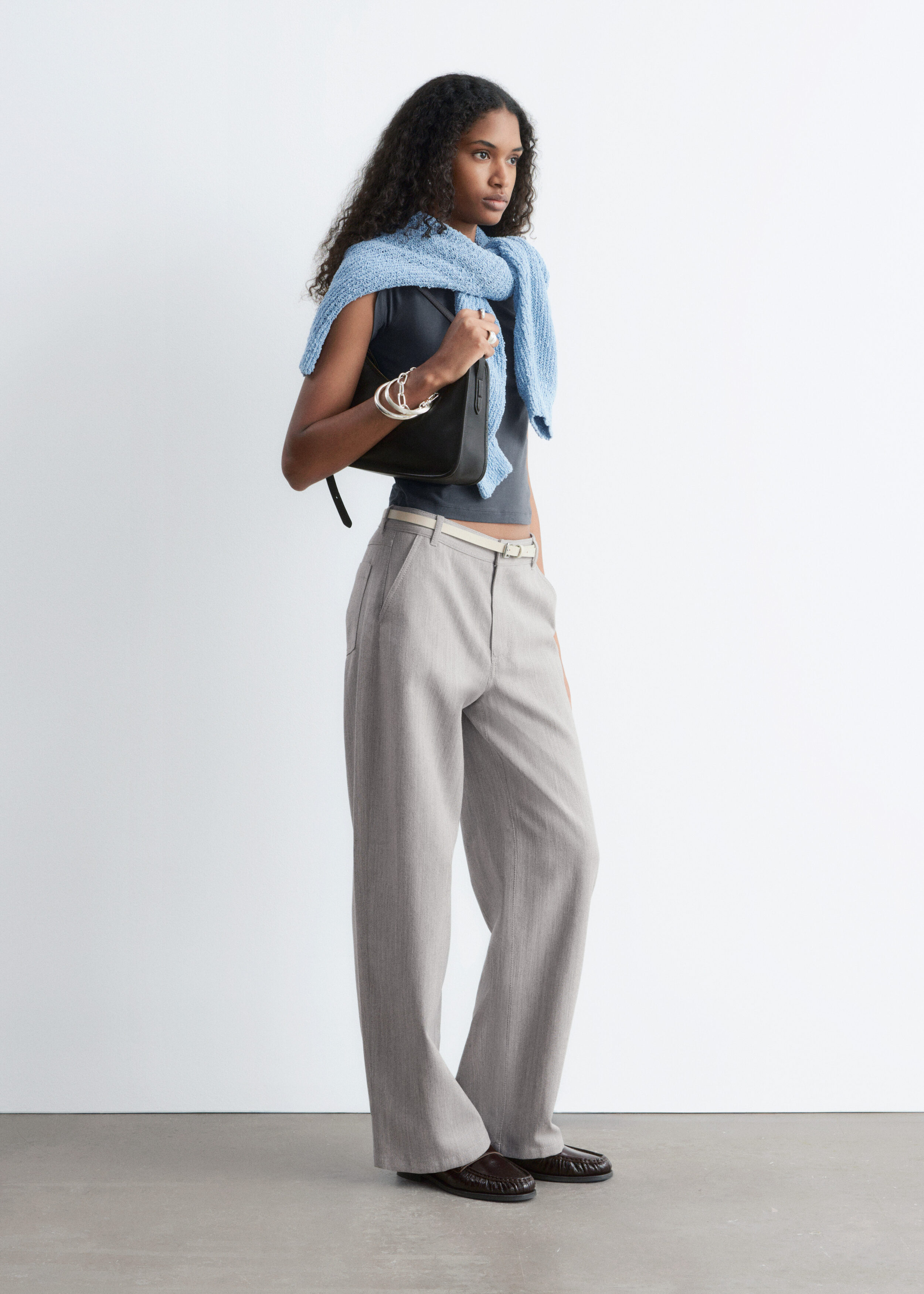 & Other Stories WIDE-LEG WOOL TROUSERS