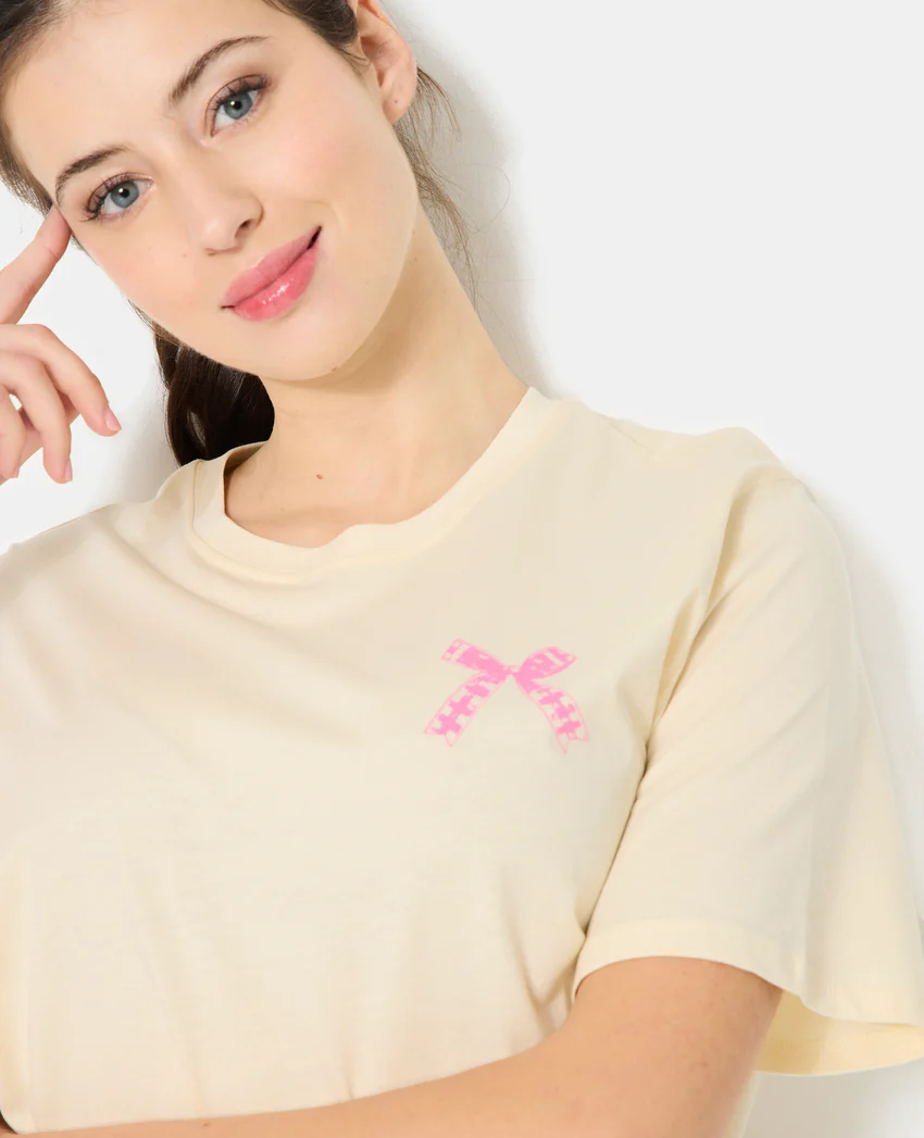 Pimkie T-shirt oversize avec print poitrine et dos