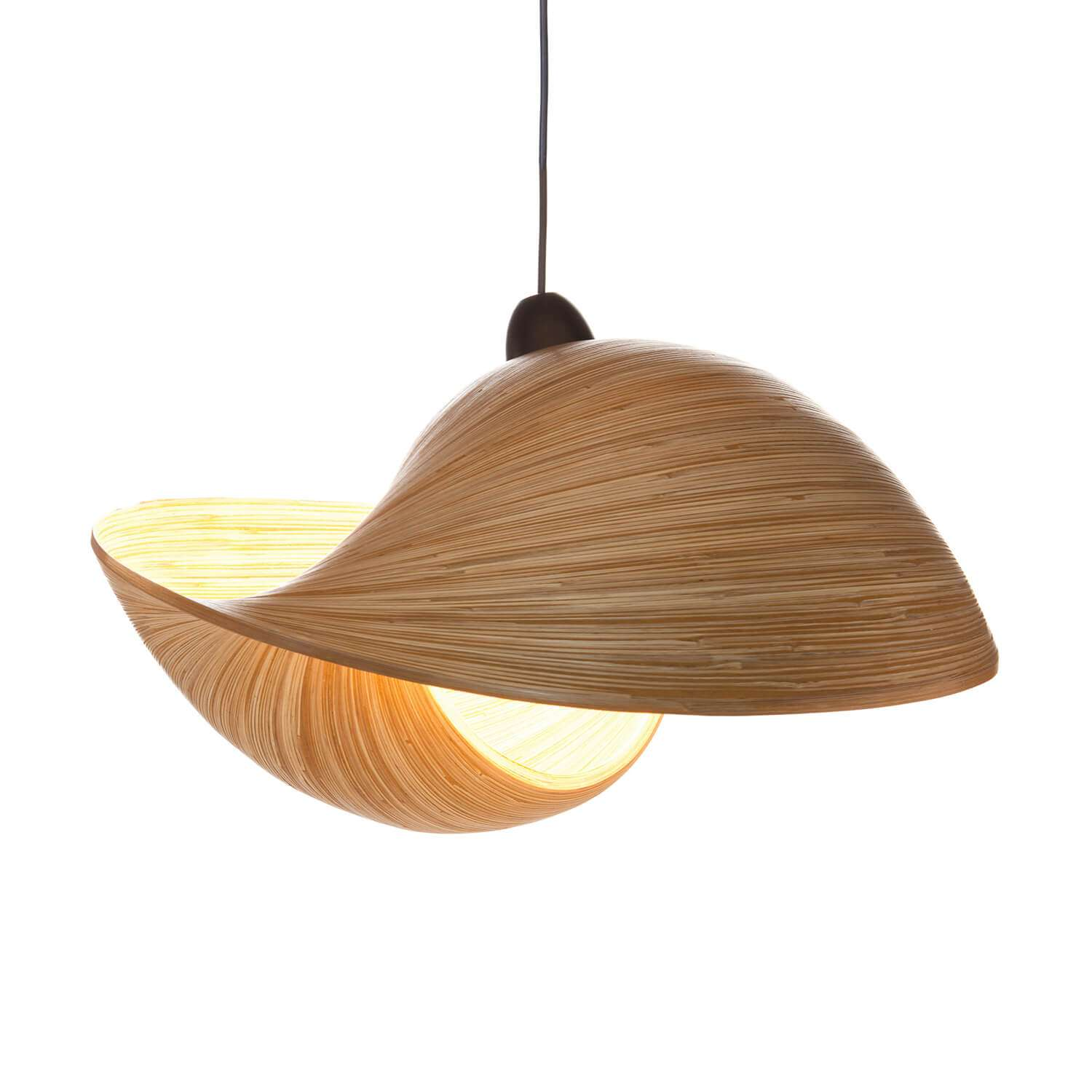 Hanglamp Shell bamboo 60 cm