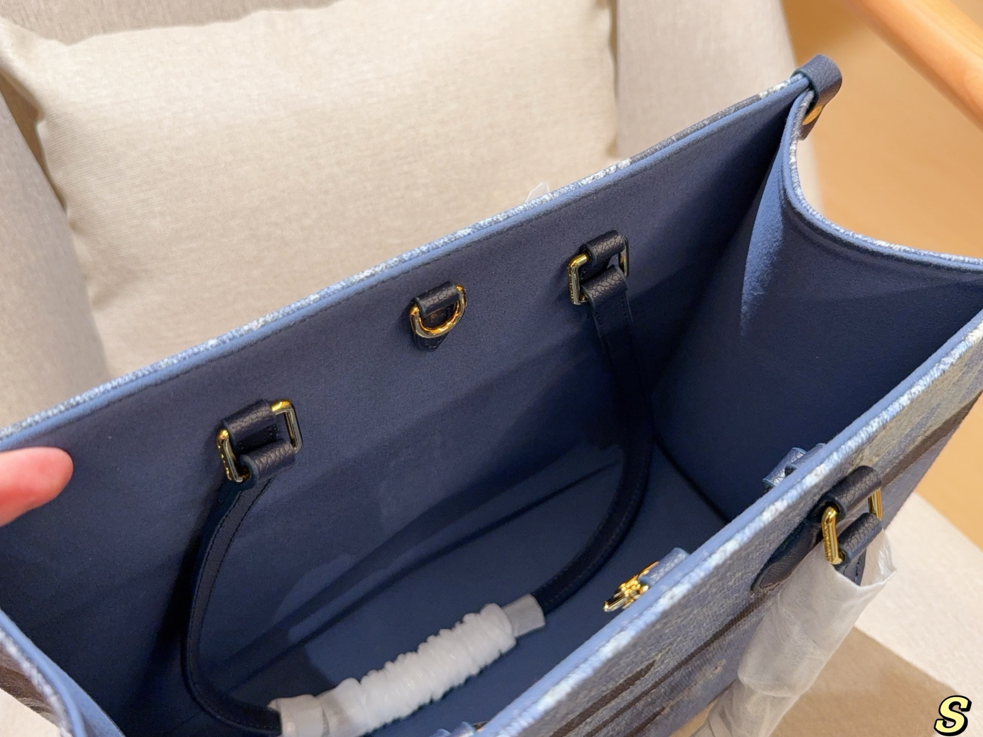Louis new arrival denim onthego tote bag size:35 cm - Top Club