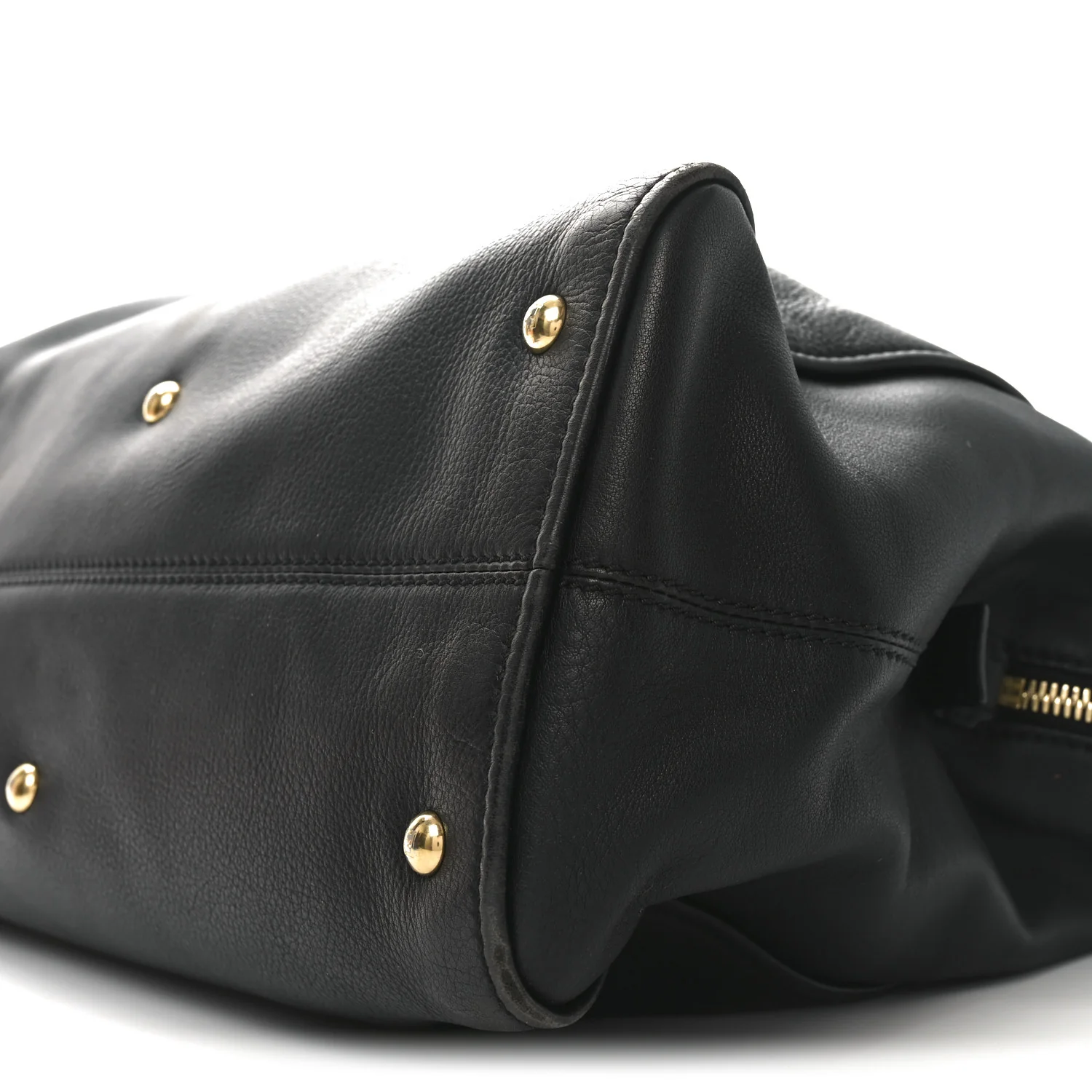 Vitello Dolce Marmol Large Chameleon Tote Black - Top Club