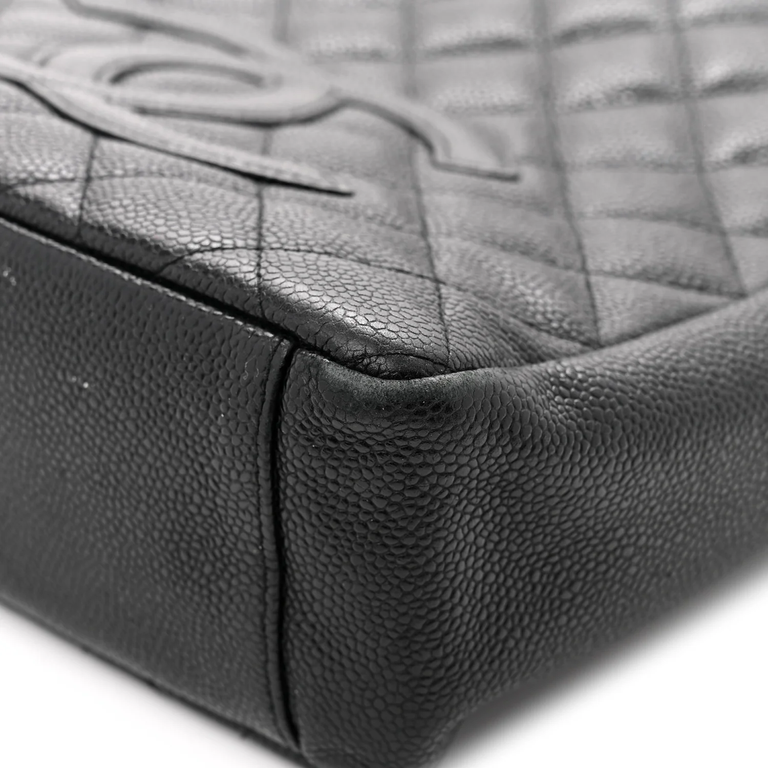 Caviar Quilted Petit Shopping Tote PST Black - Top Club