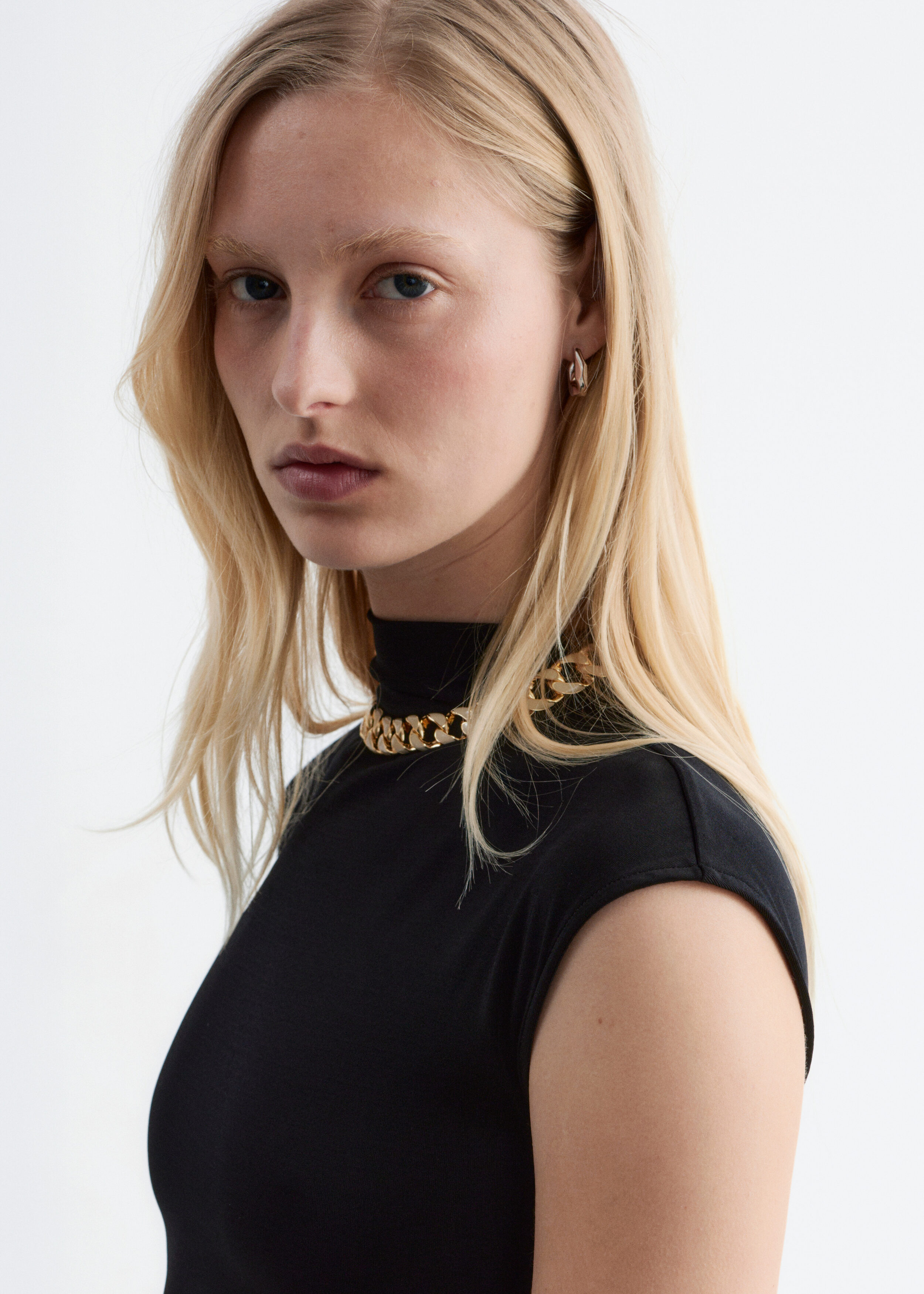 & Other Stories WRAP-FRONT MIDI DRESS
