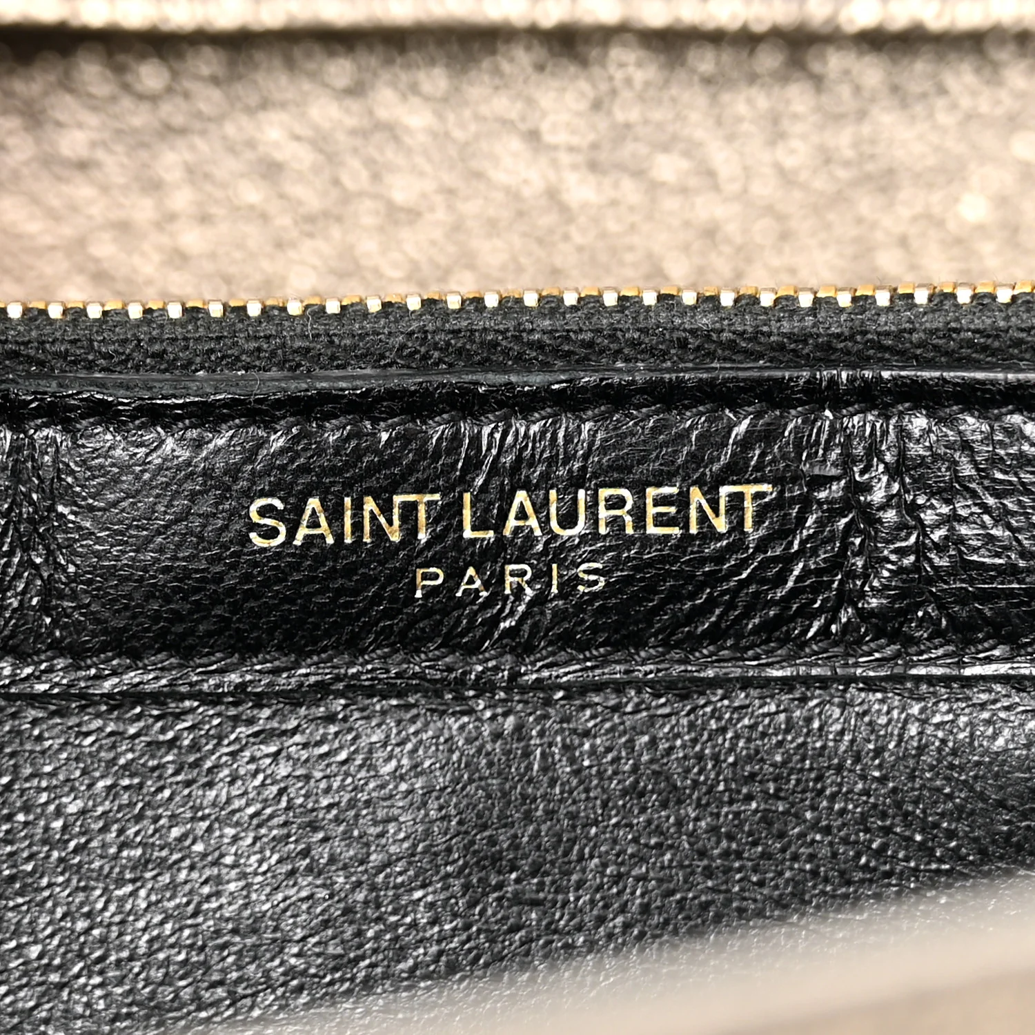 Grained Metallic Calfskin Monogram Chain Wallet Bronze - Top Club