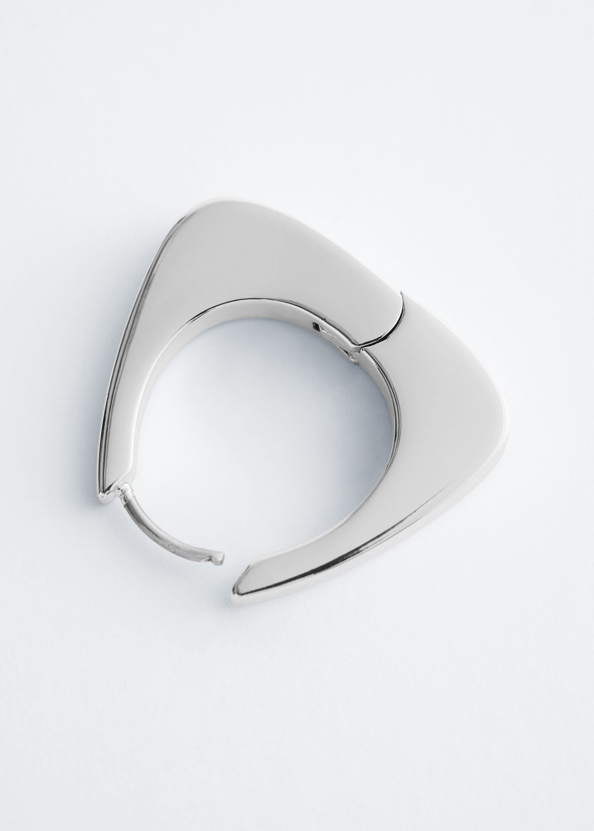 & Other Stories CHUNKY TRIANGLE HOOP EARRINGS