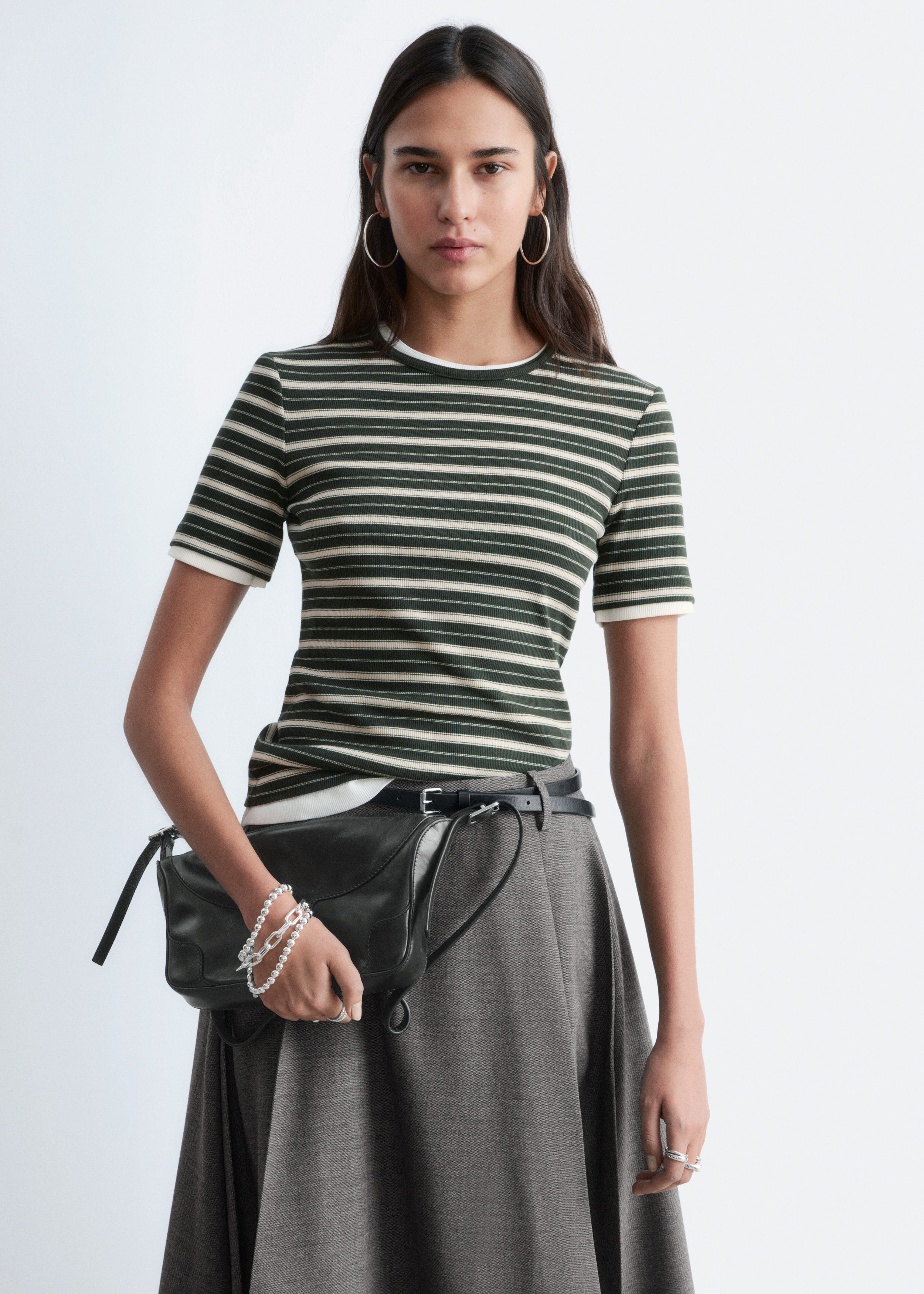 & Other Stories RIBBED T-SHIRT