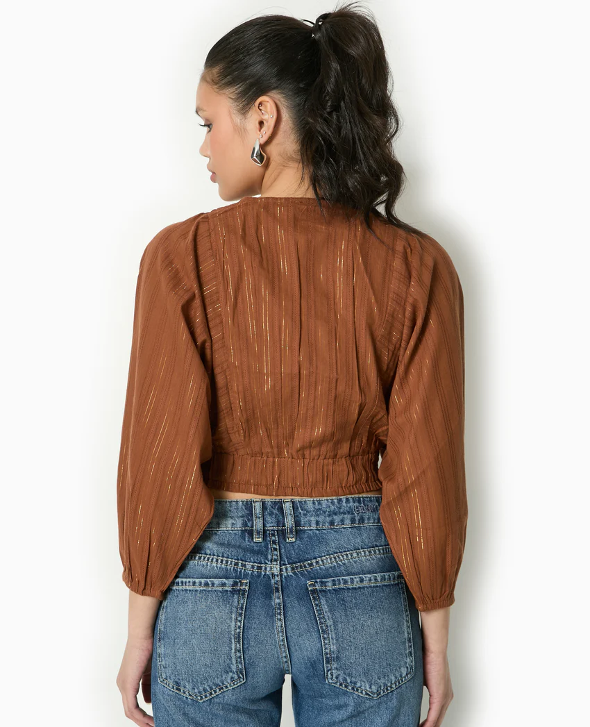 Pimkie Blouse décolletée avec manches chauve-souris