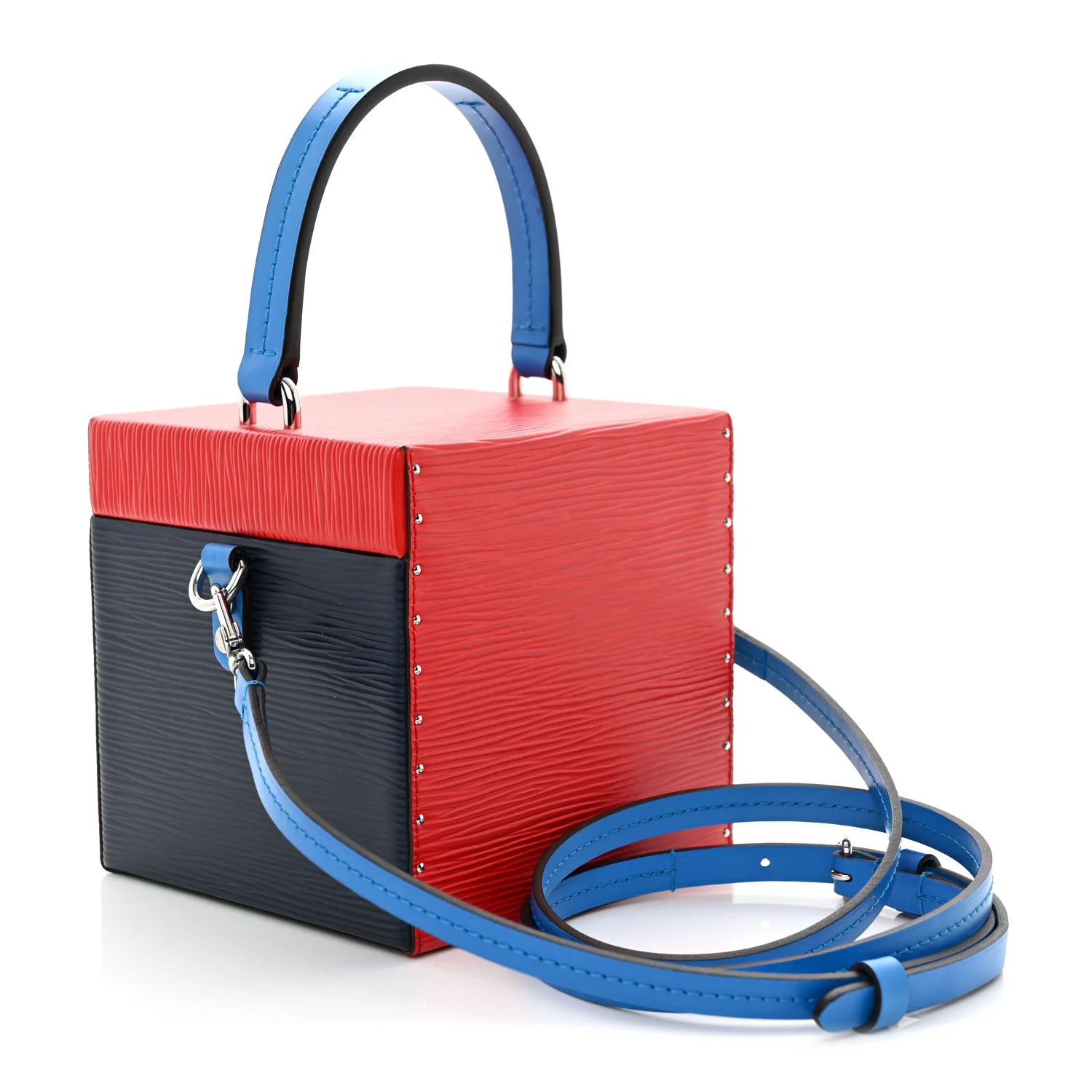 Epi Bleecker Box Indigo Coquelicot - Top Club