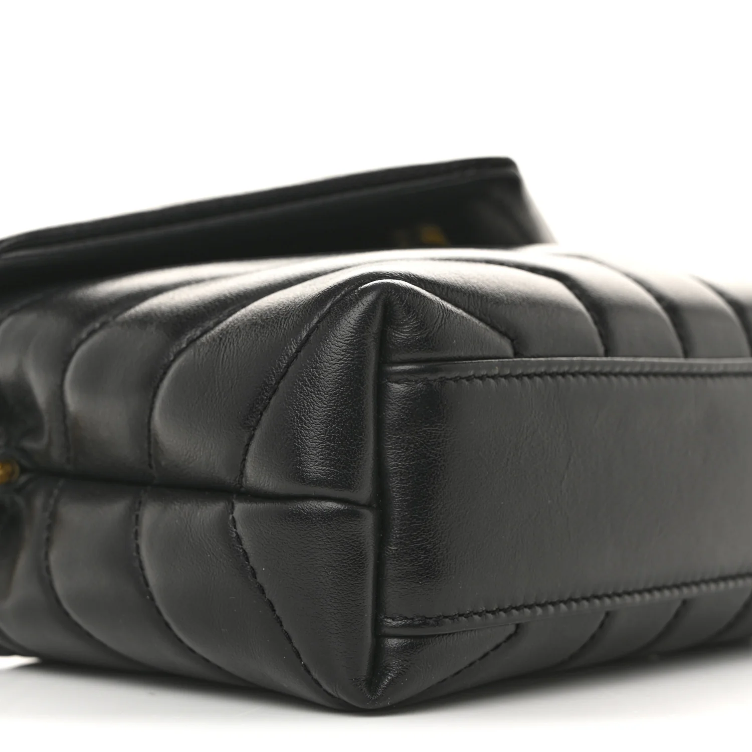 Calfskin Y Quilted Monogram Toy Loulou Crossbody Bag Black - Top Club