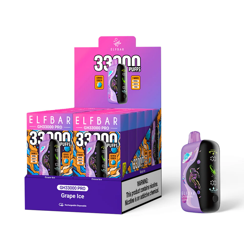 ELFBAR GH33000 PRO Rechargeable Disposable Vape (All Flavours)