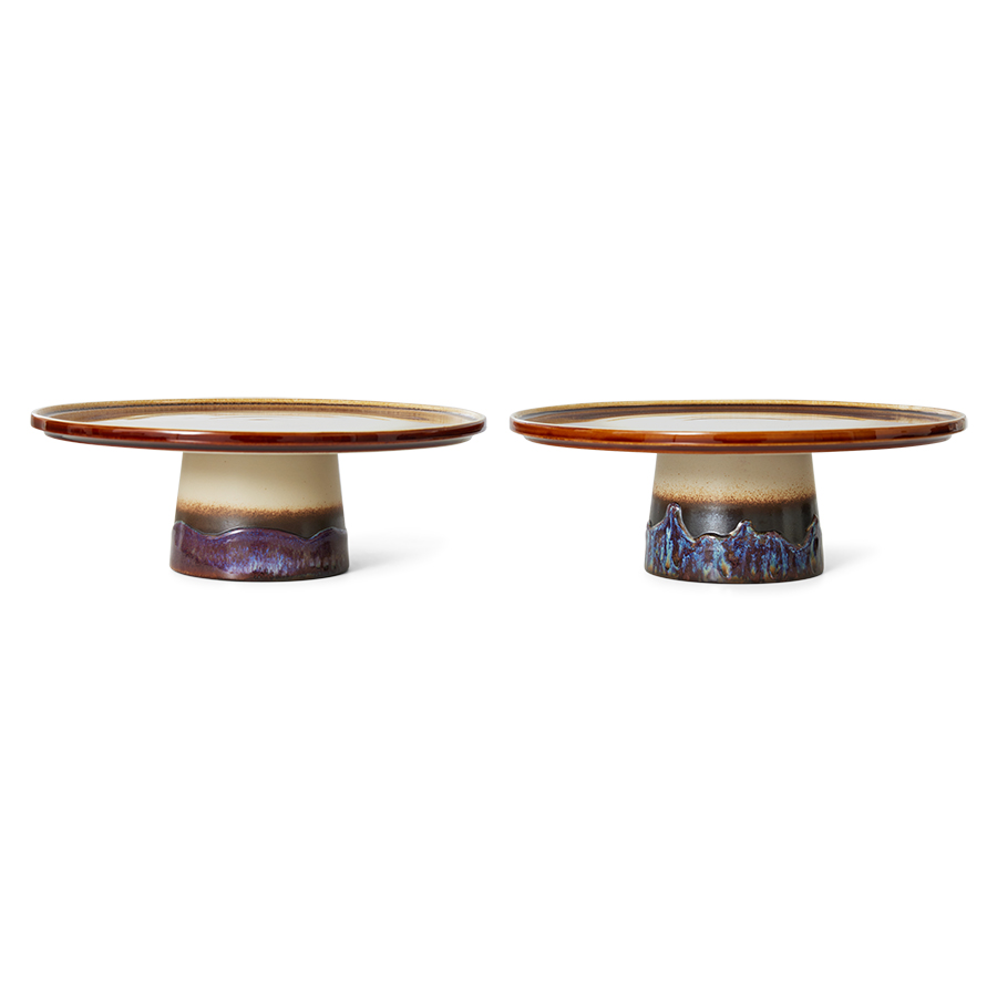 Servies 70's Ceramics taartplateau Plateau M Orbit