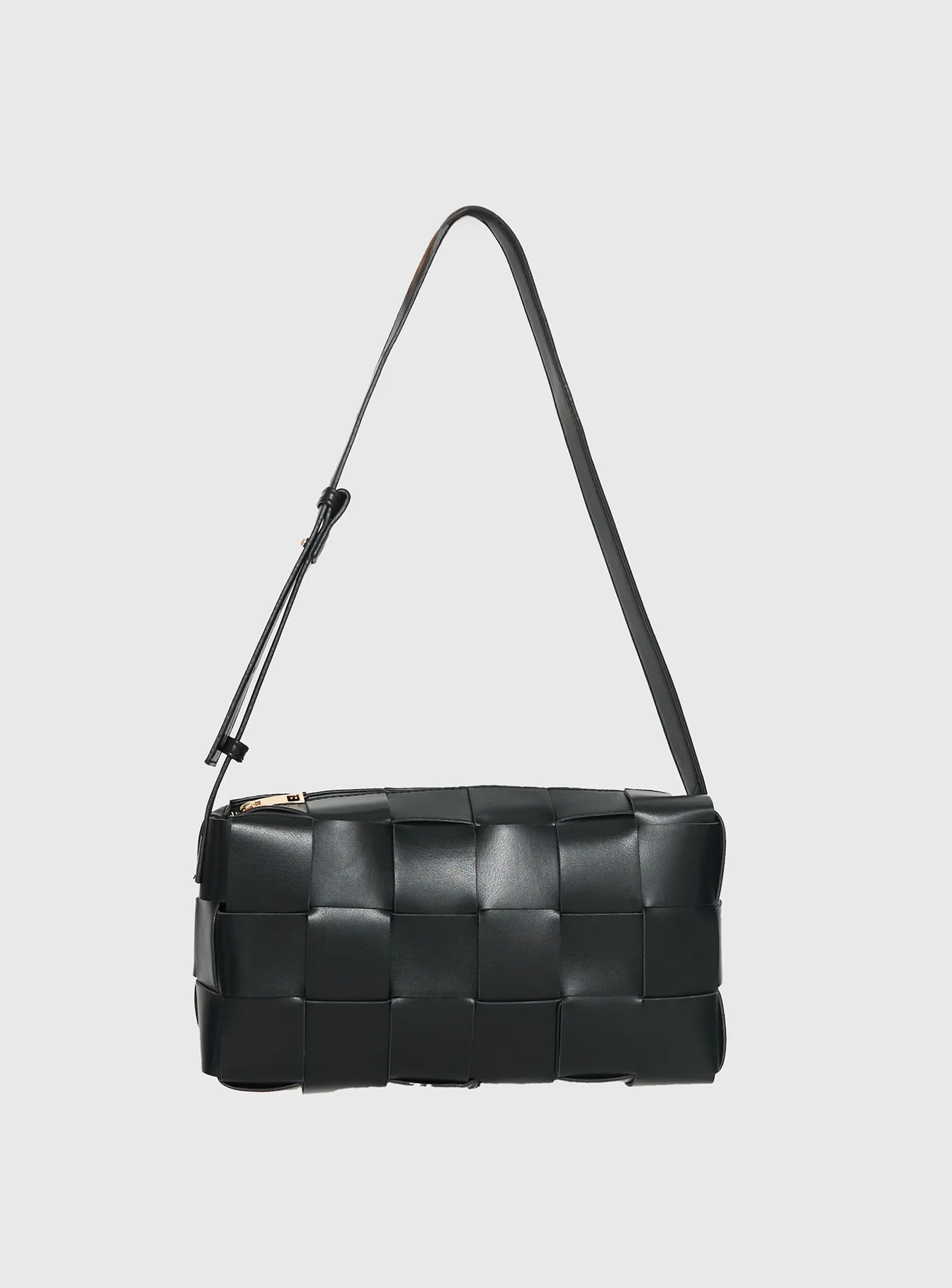 Declynn Woven Shoulder Bag Black