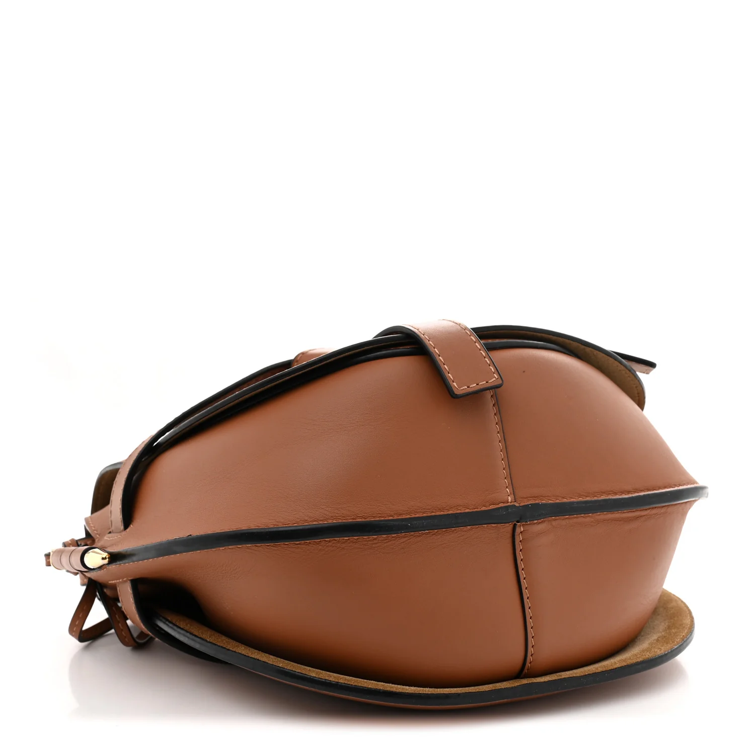 Calfskin Jacquard Small Gate Dual Bag Tan - Top Club