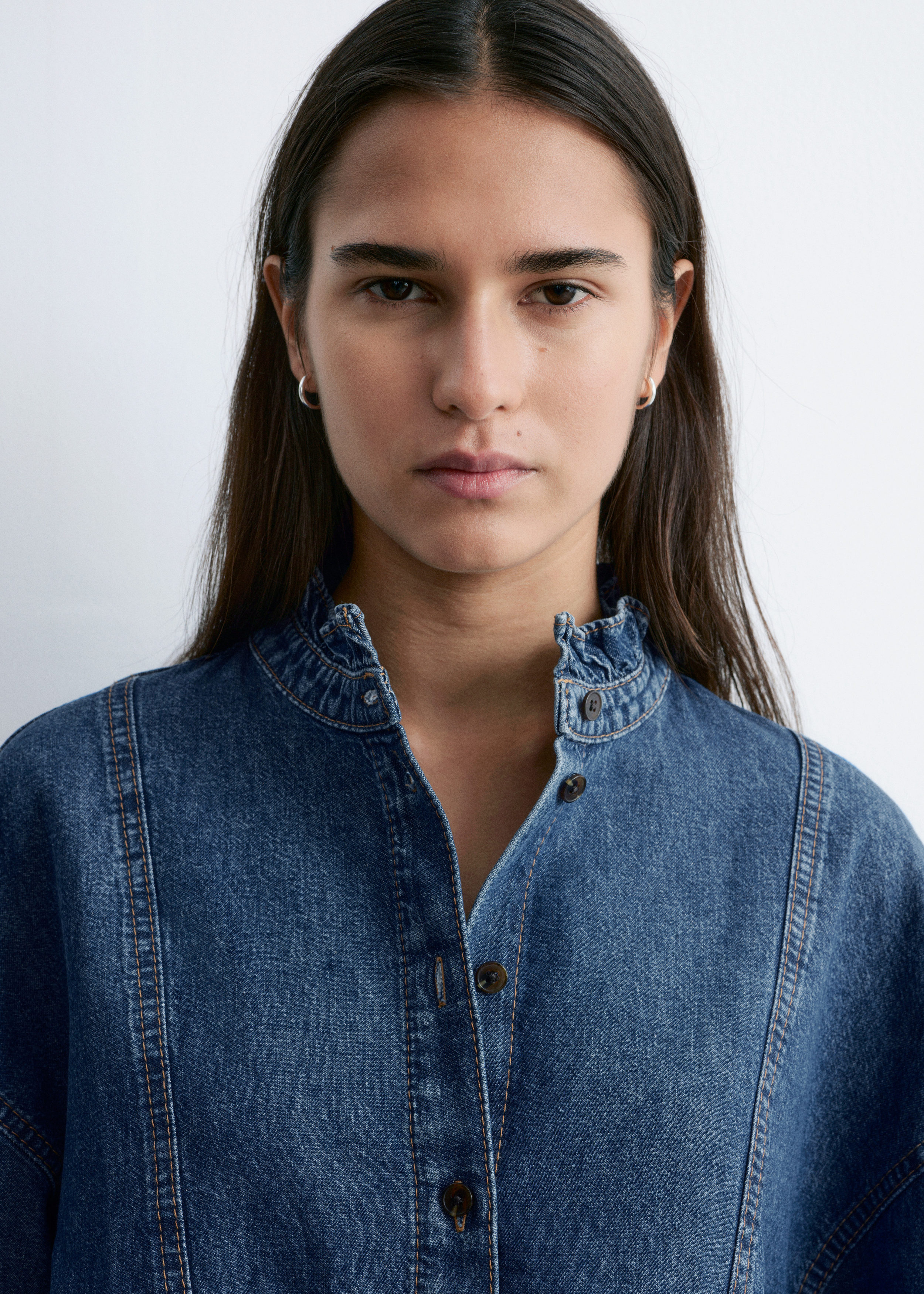& Other Stories OVERSIZED DENIM BLOUSE
