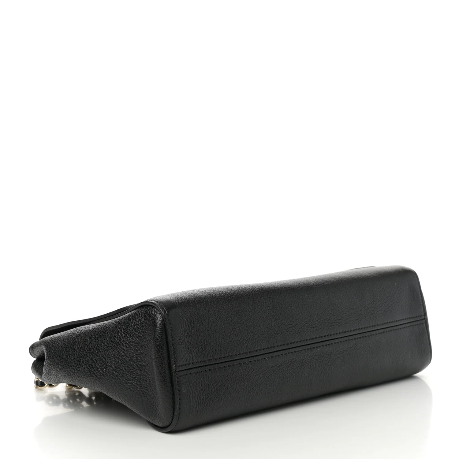 Glossy Goatskin Medium Lily Black - Top Club