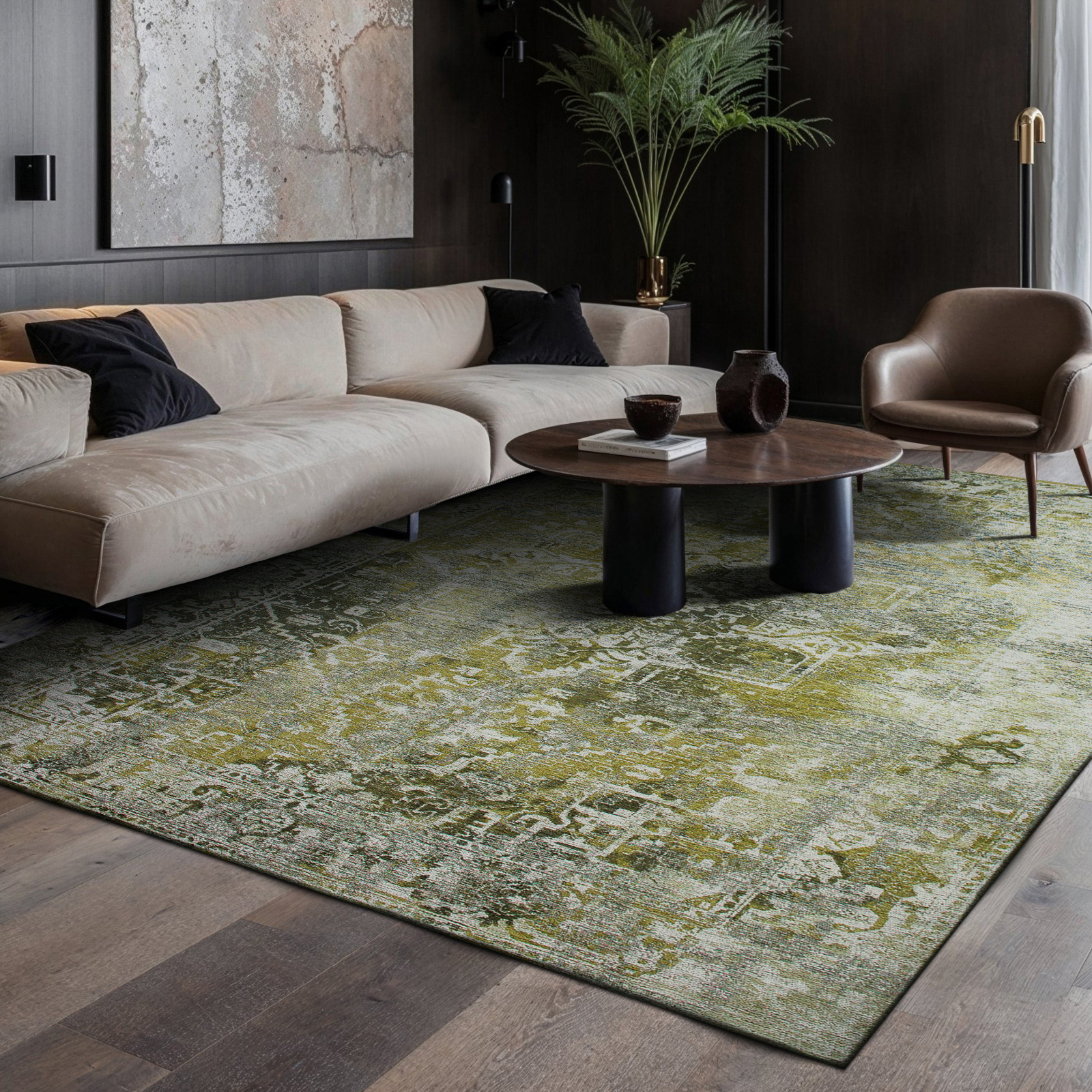 9444-HERIS-OLIVE-80x150cm