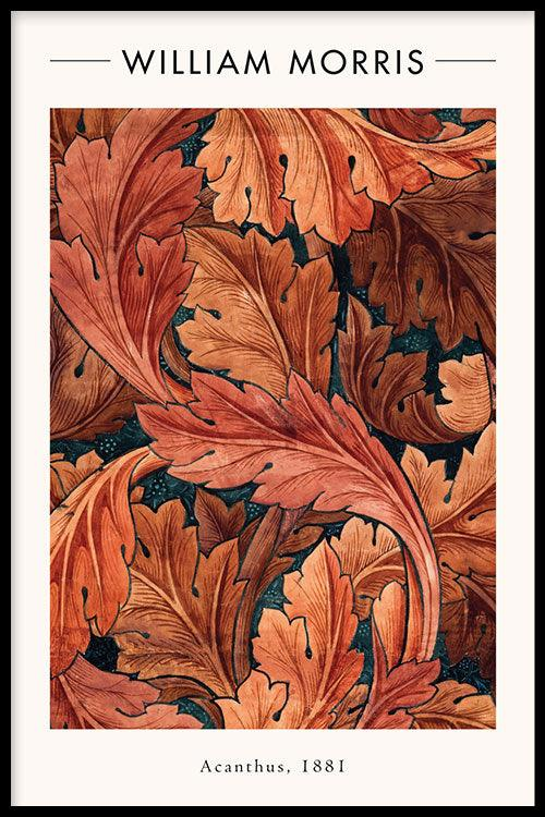 Walljar poster ingelijst - William Morris - Acanthus Poster ingelijst - 70 x 100 cm