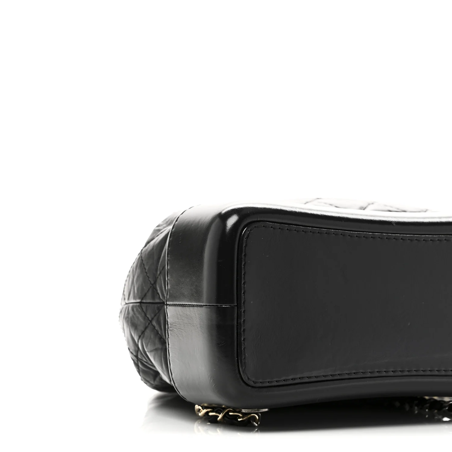 Aged Calfskin Quilted Small Gabrielle Backpack Black - Top Club