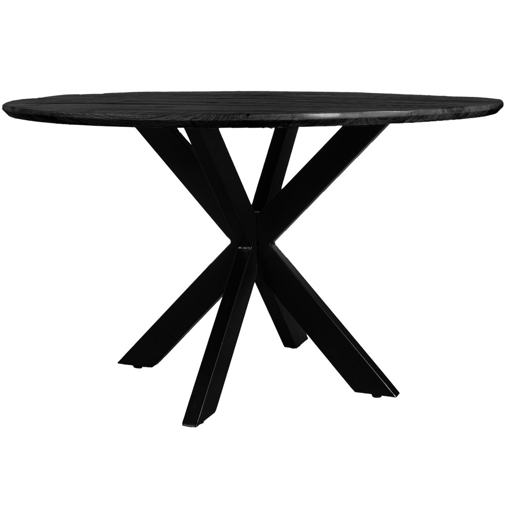 Eettafel Icon - zwart mangohout ø130 cm