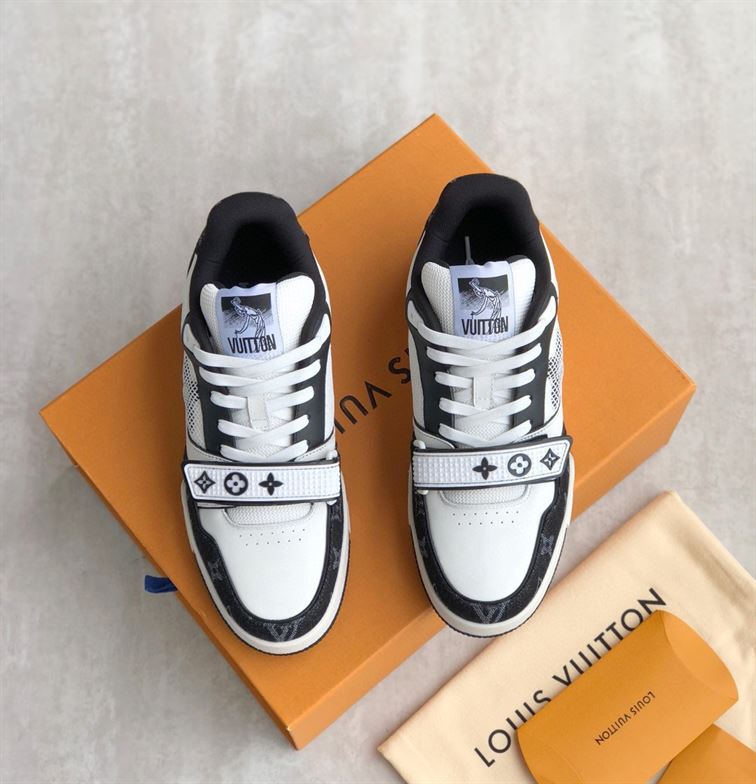 LV Shoes Replica TRAINER MONOGRAM DENIM   LVS016 - Sneaker Replica Workshop