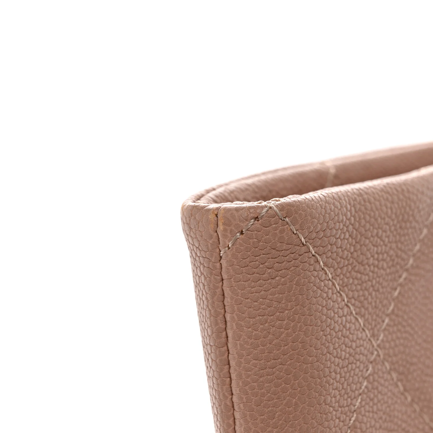 Caviar Quilted Shopping Tote Pink - Top Club