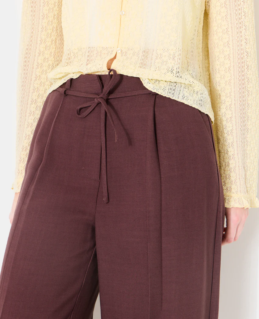Pimkie Pantalon droit en tissu effet lin