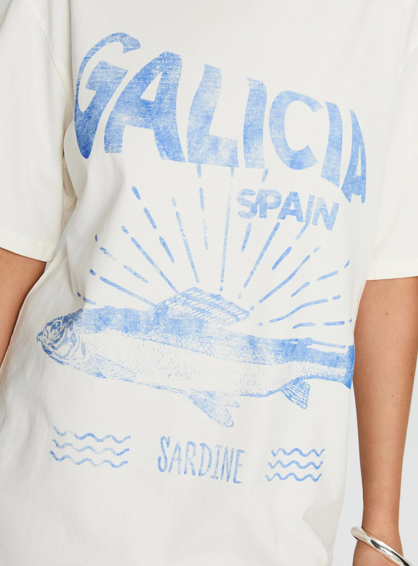 Galicia Spain Graphic Tee White / Blue