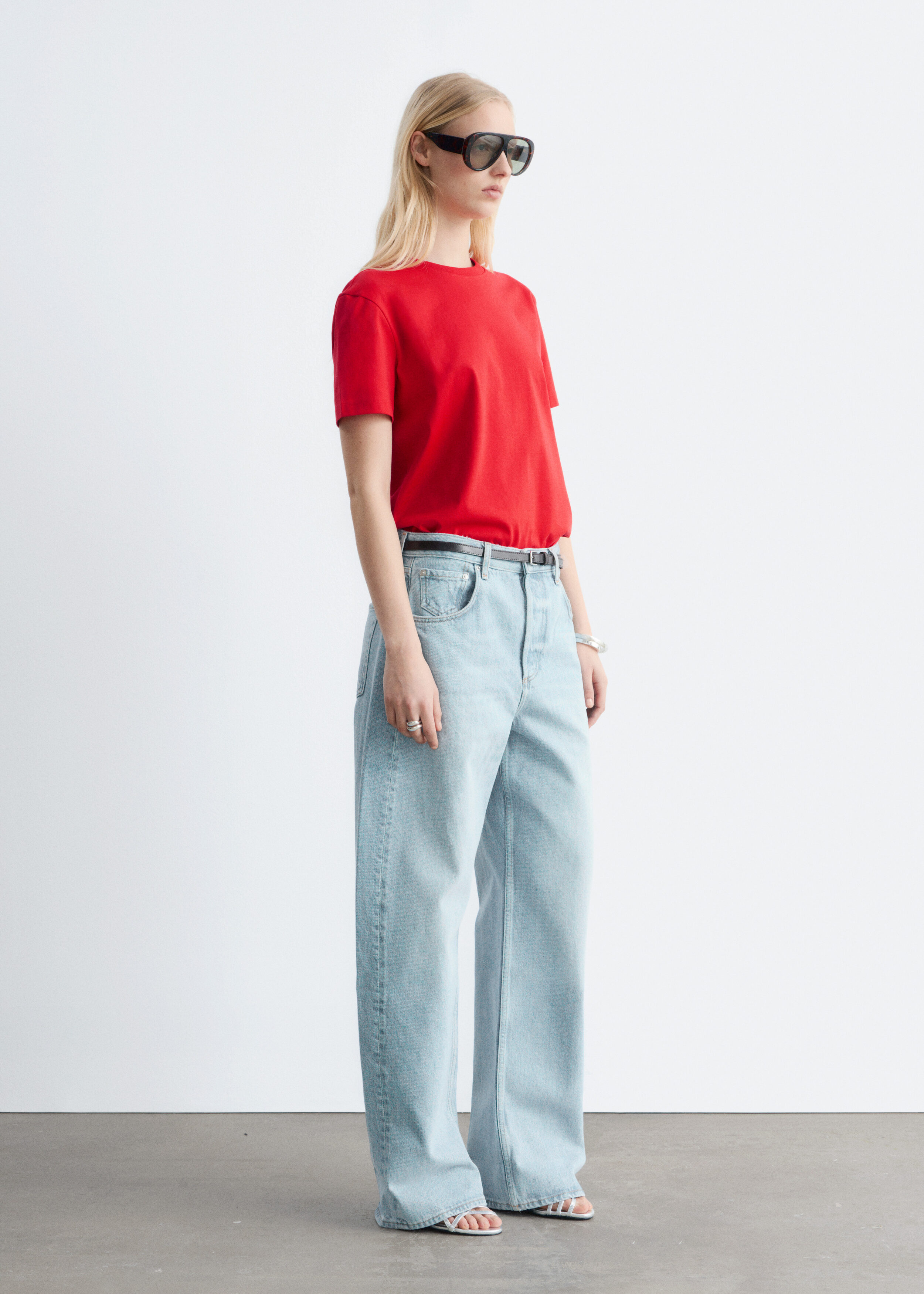 & Other Stories COTTON CREW-NECK T-SHIRT