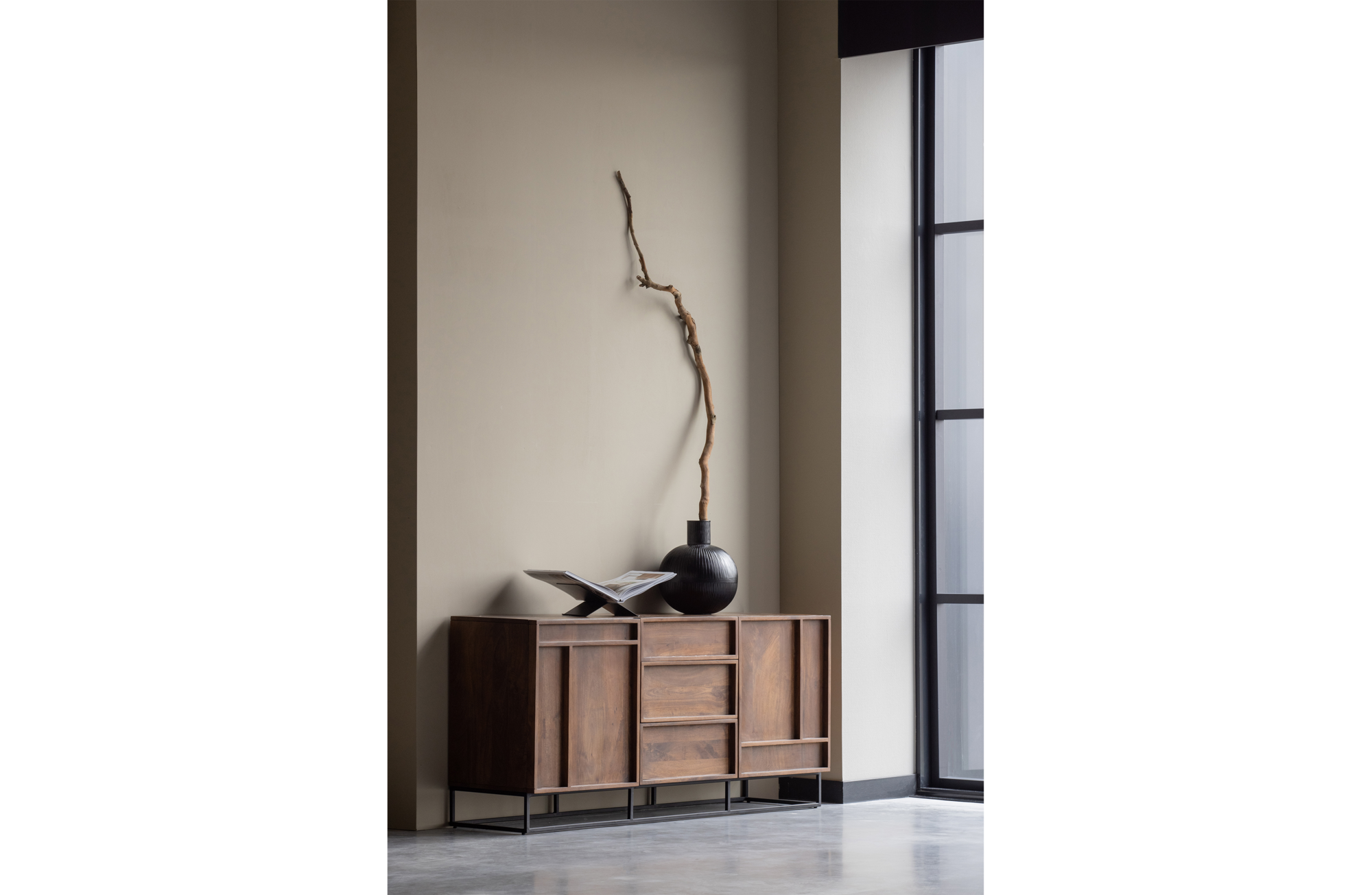 WOOOD Exclusive dressoir Forrest 2-deurs met lade Dressoir Forrest 2-deurs met lade