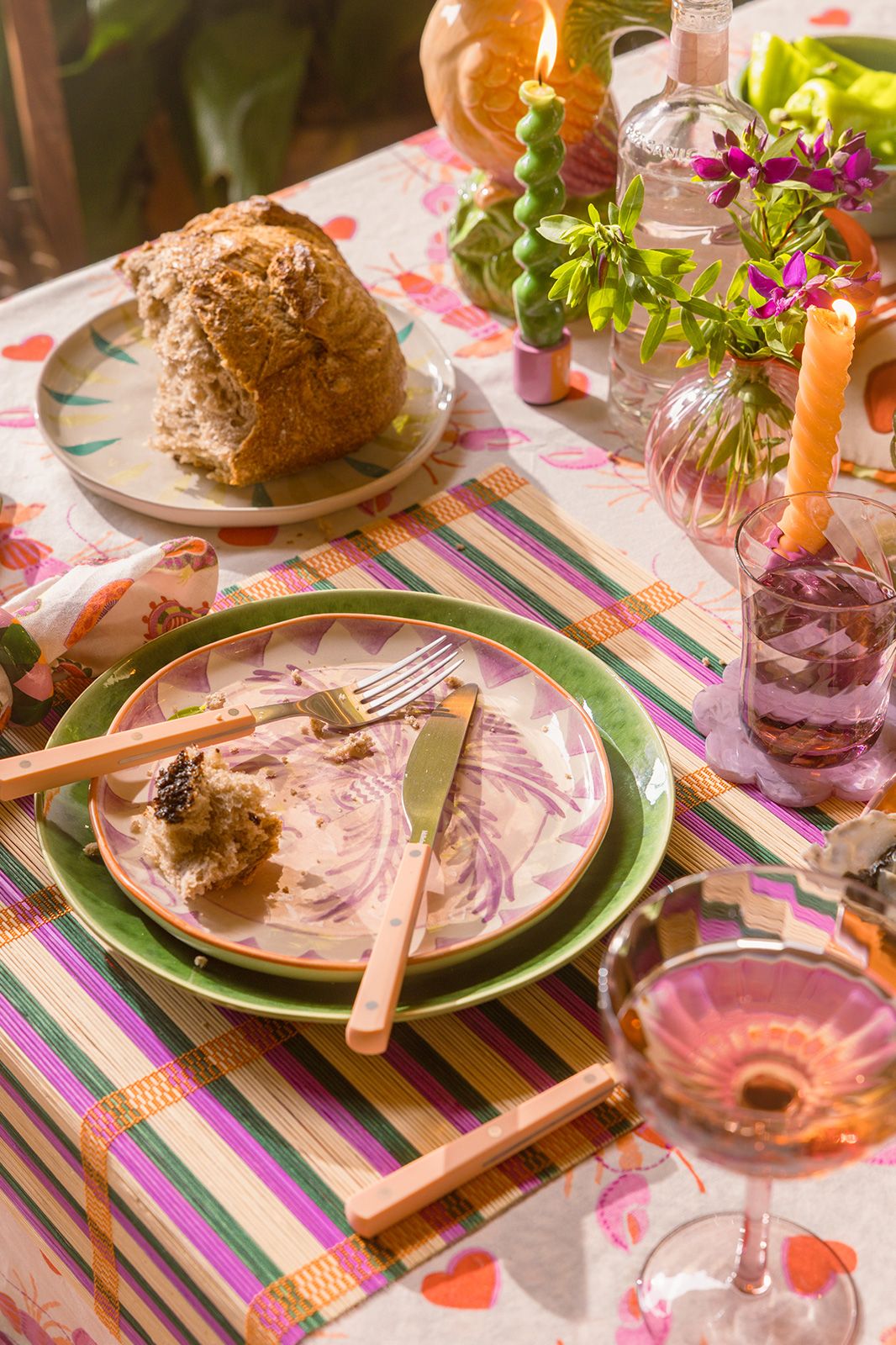 HKliving vork met lichtoranje handvat